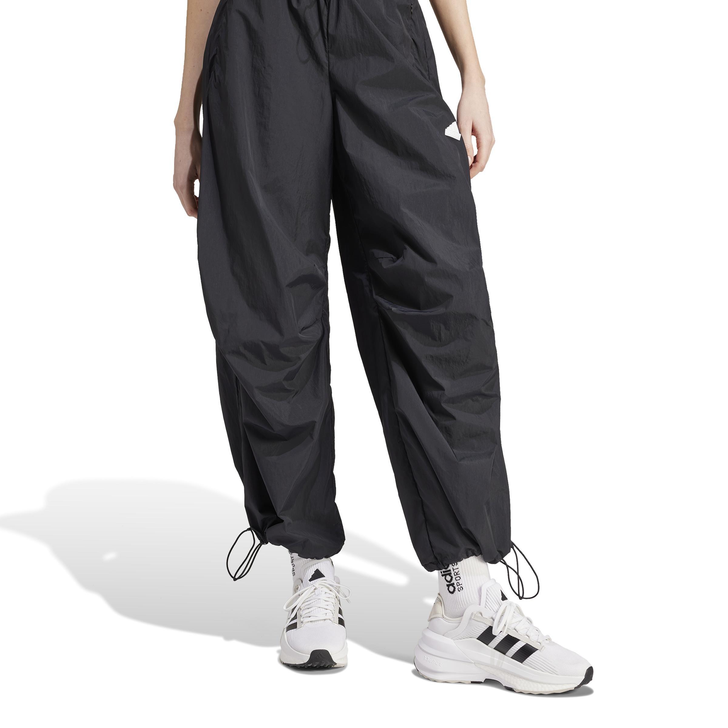 City Escape Parachute Tracksuit Bottoms, Black, A901_ONE, large image number 1