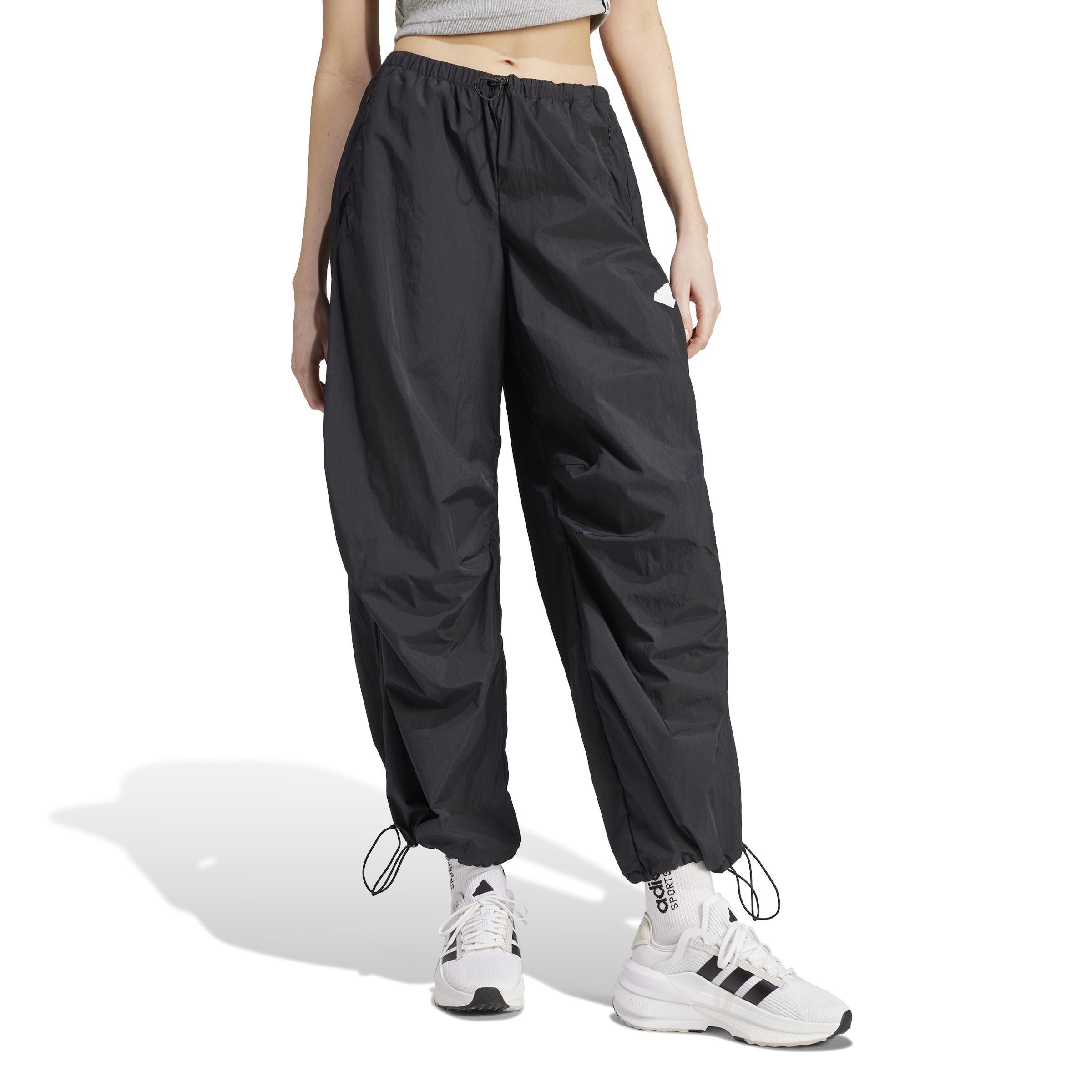 City Escape Parachute Tracksuit Bottoms, Black, A901_ONE, large image number 6