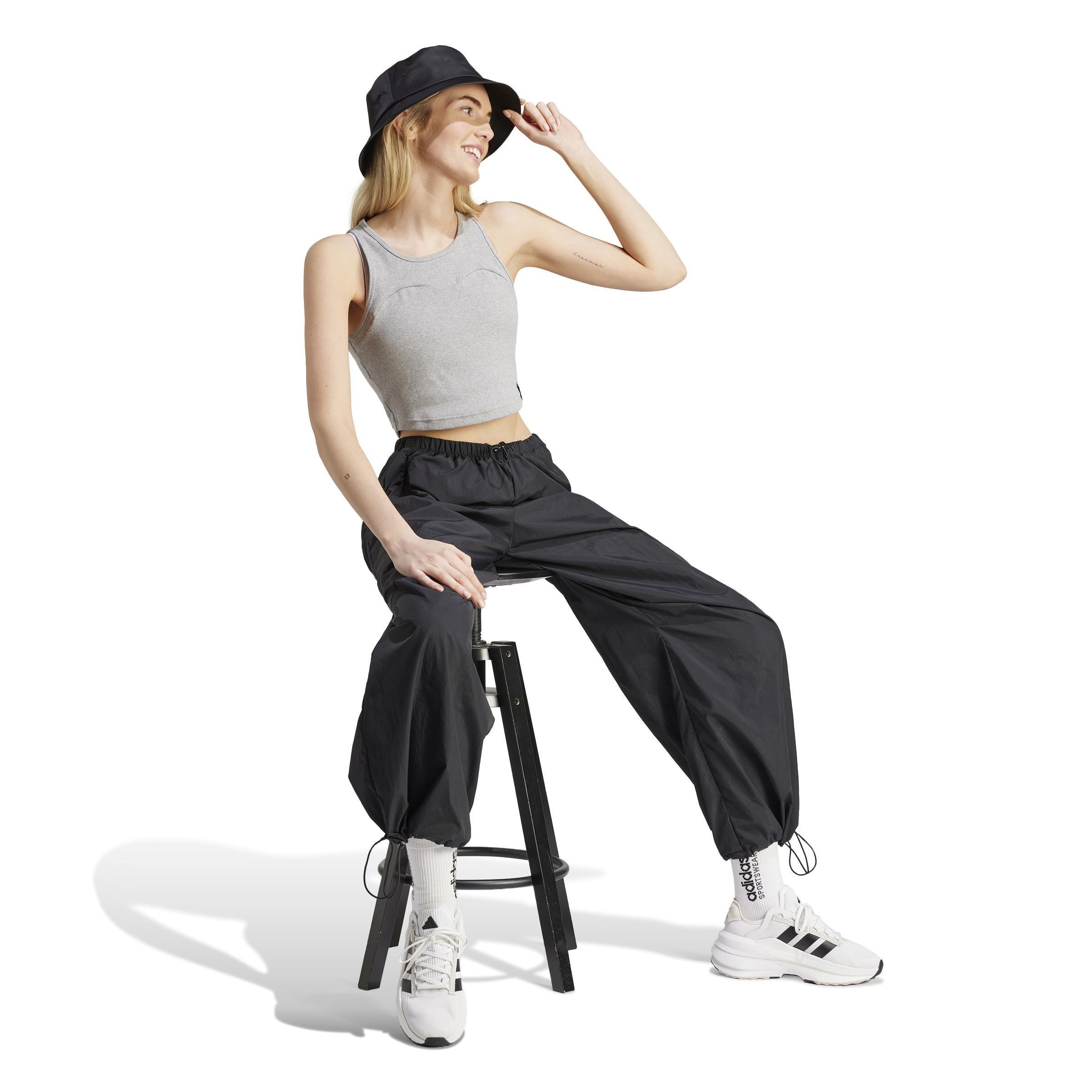City Escape Parachute Tracksuit Bottoms, Black, , large image number 7