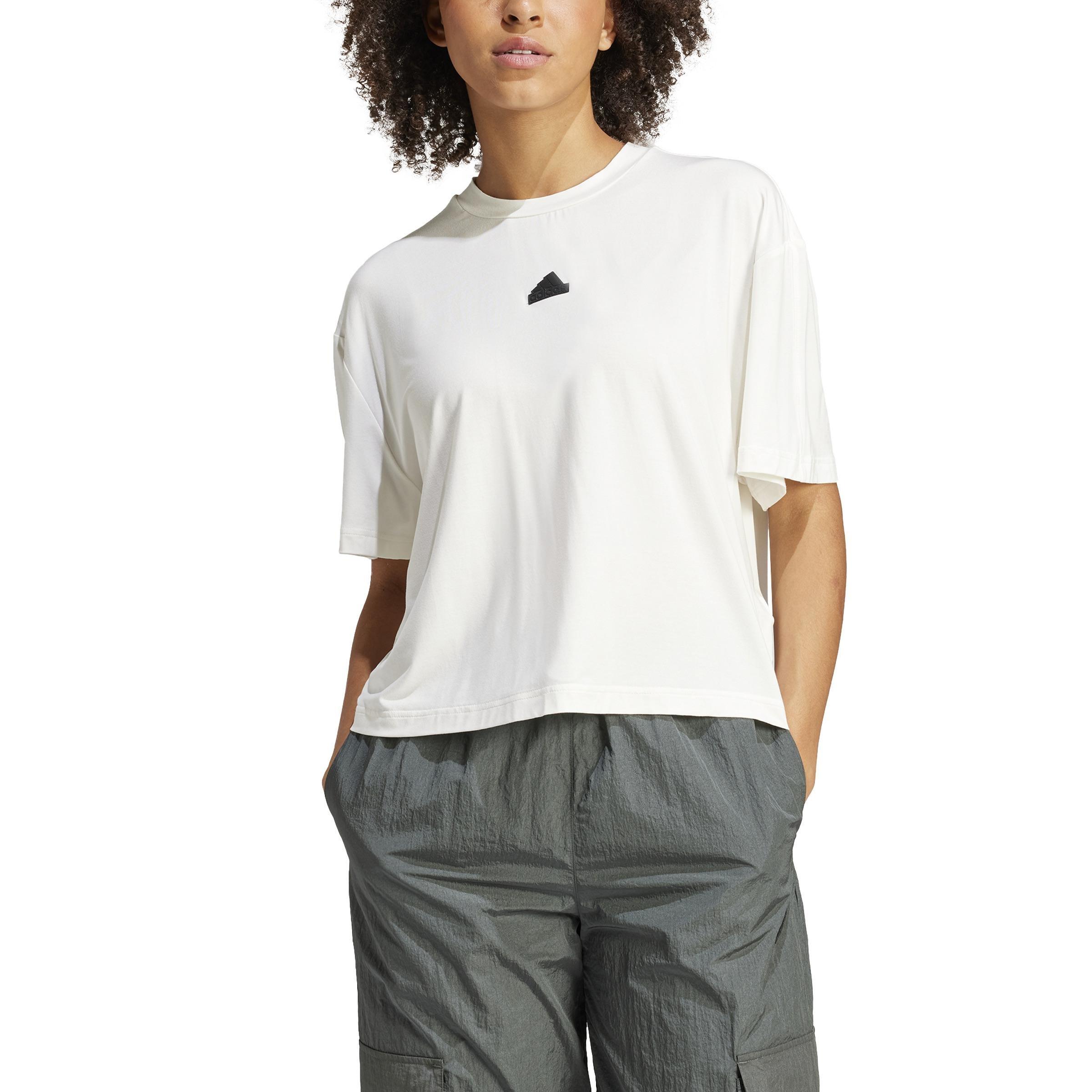 City Escape Loose Crop T-Shirt, White, A901_ONE, large image number 0