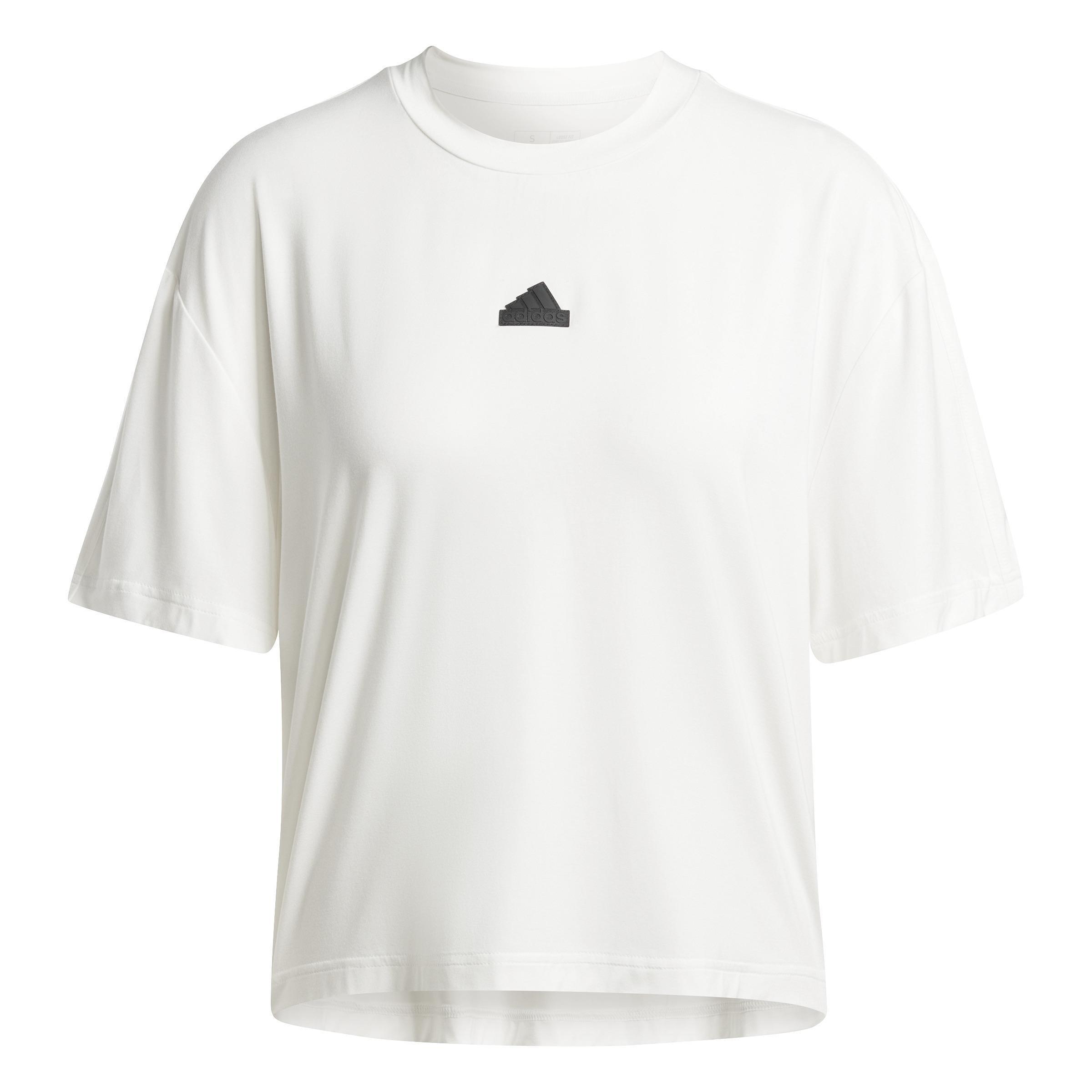 City Escape Loose Crop T-Shirt, White, A901_ONE, large image number 1