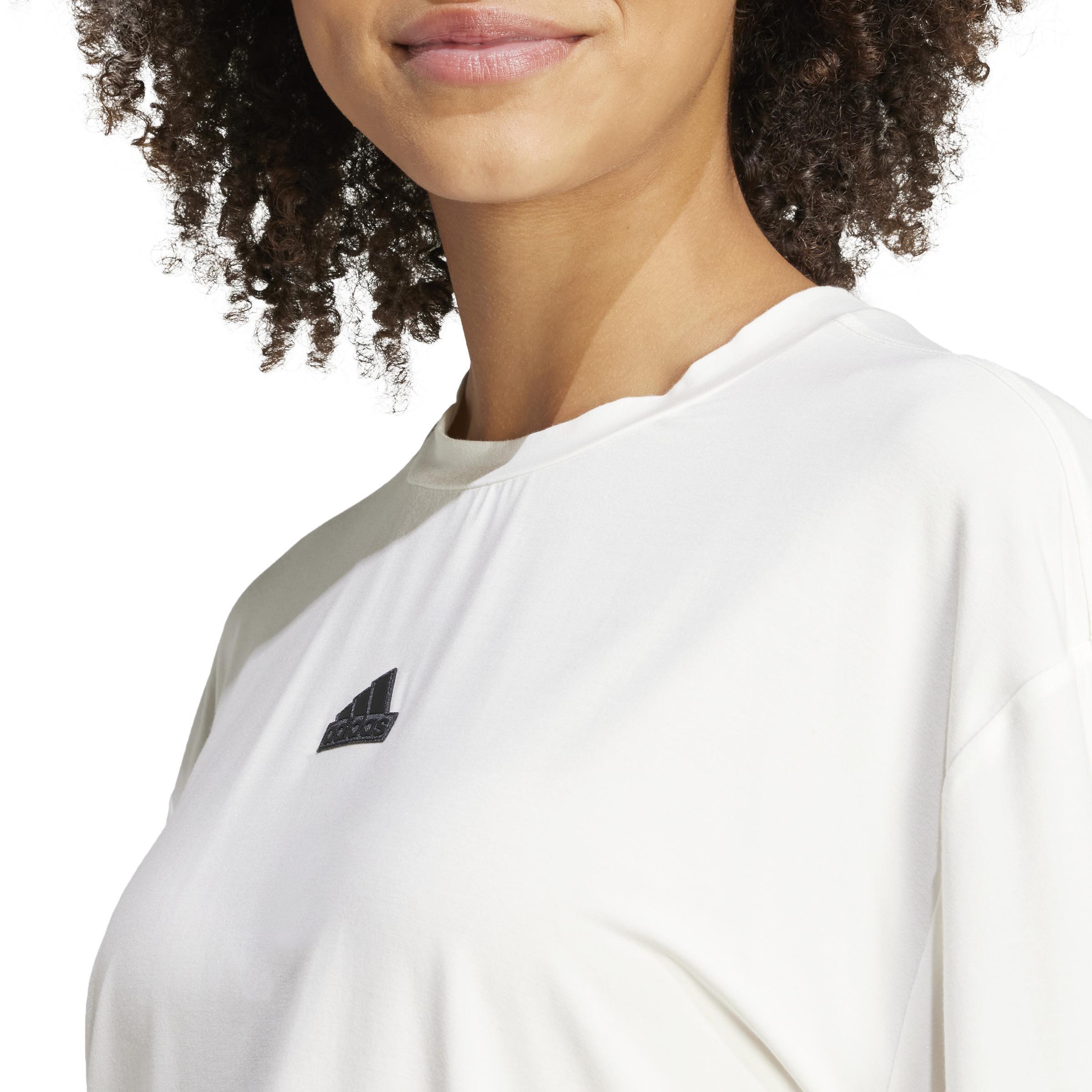 City Escape Loose Crop T-Shirt, White, A901_ONE, large image number 4