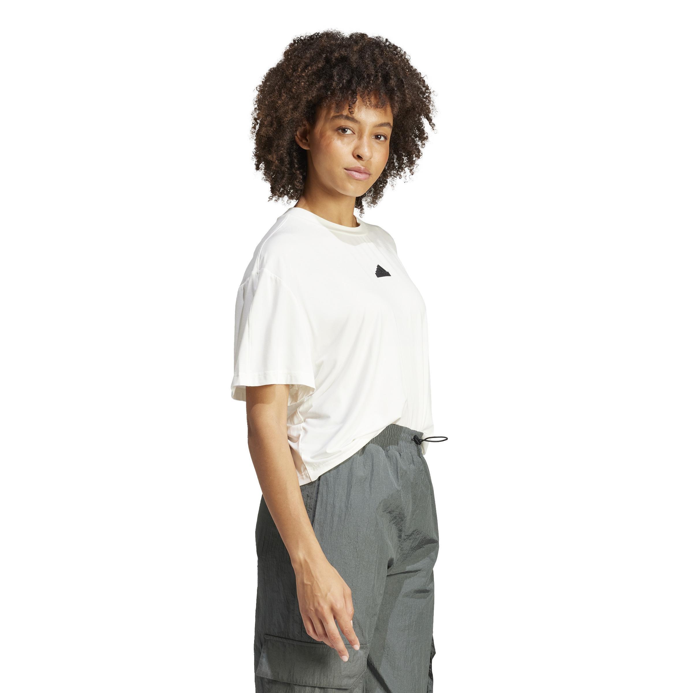 City Escape Loose Crop T-Shirt, White, A901_ONE, large image number 7