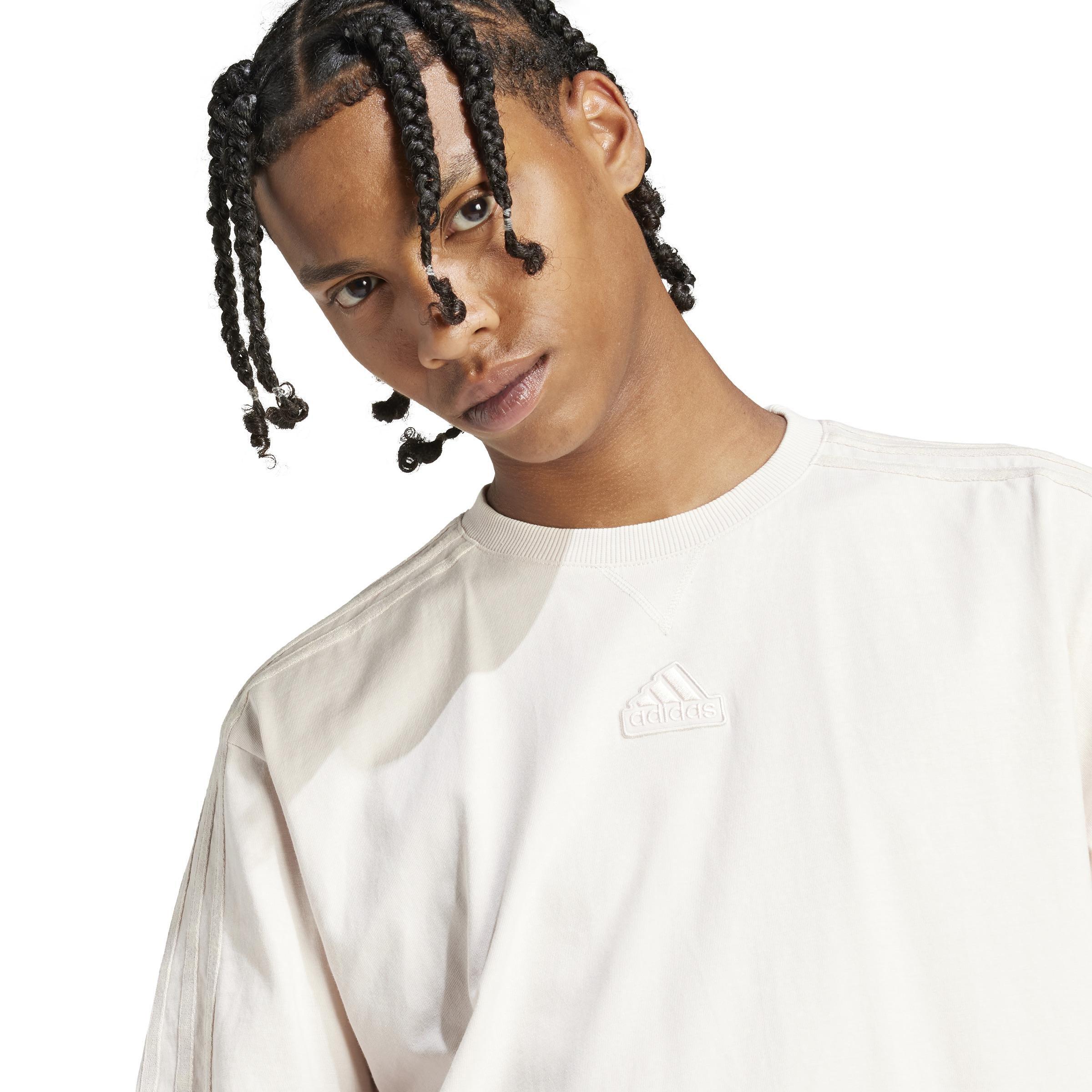 ALL SZN 3-Stripes Garment Wash T-Shirt, Pink, , large image number 5