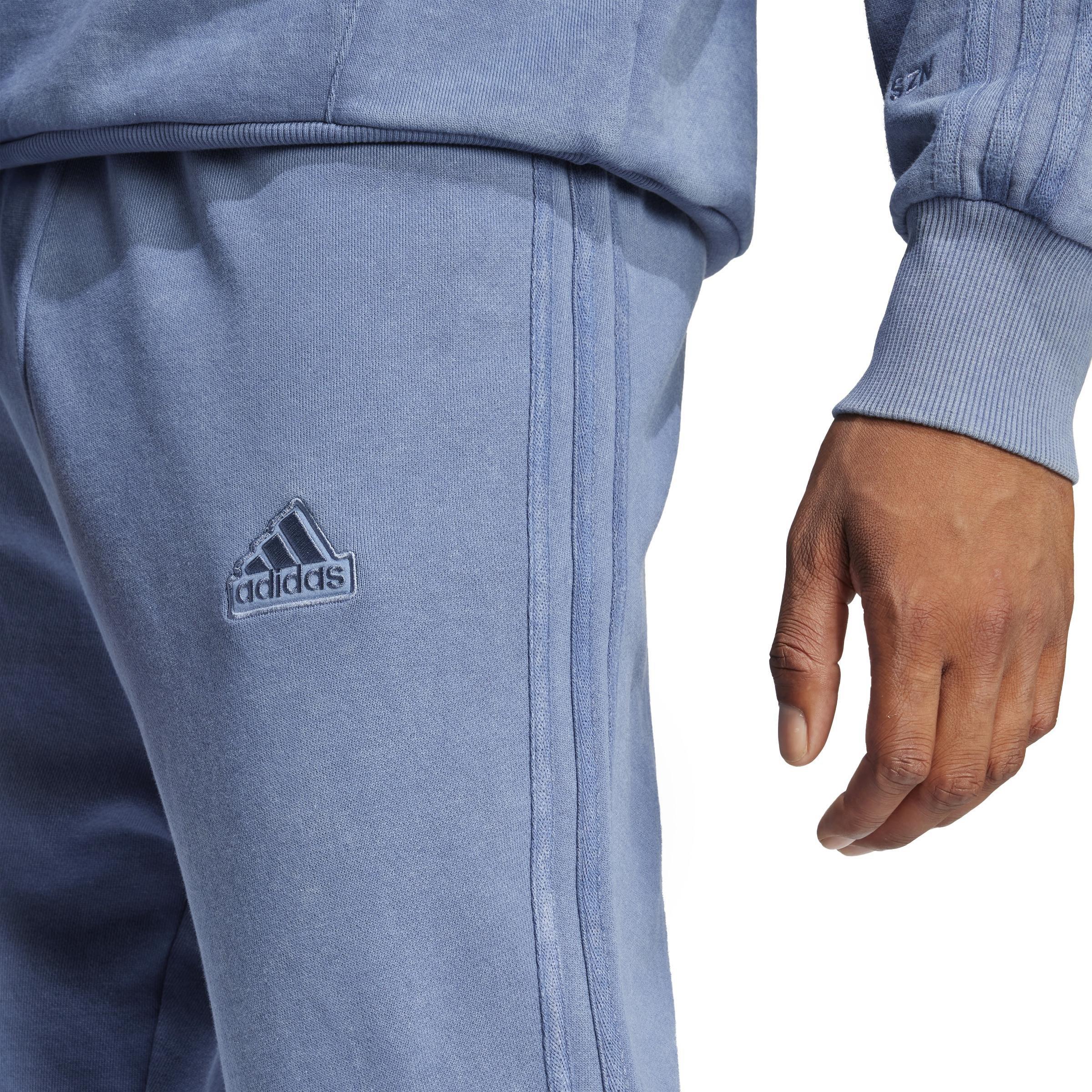 ALL SZN French Terry 3-Stripes Garment-Wash Joggers, Blue, , large image number 4
