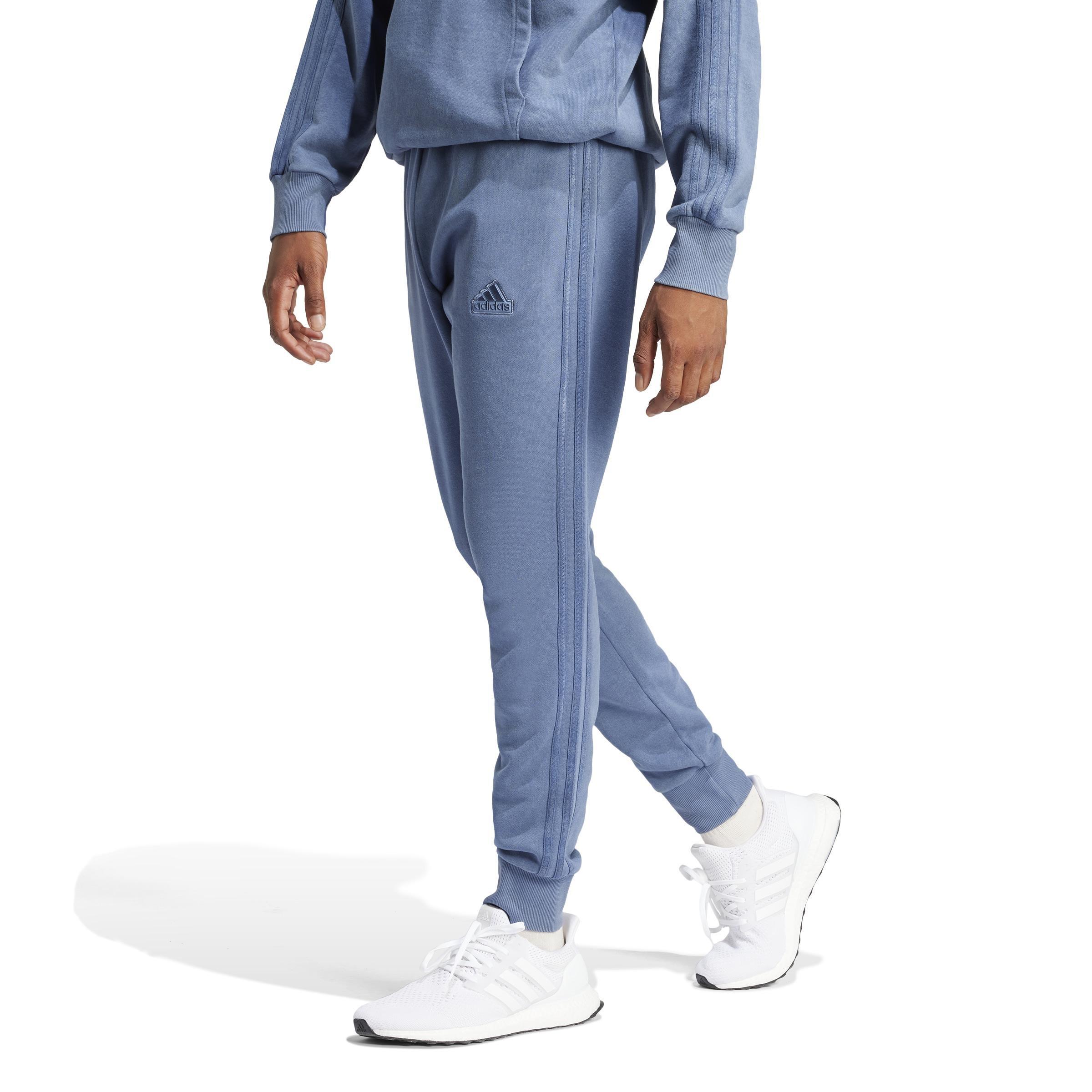 ALL SZN French Terry 3-Stripes Garment-Wash Joggers, Blue, , large image number 5