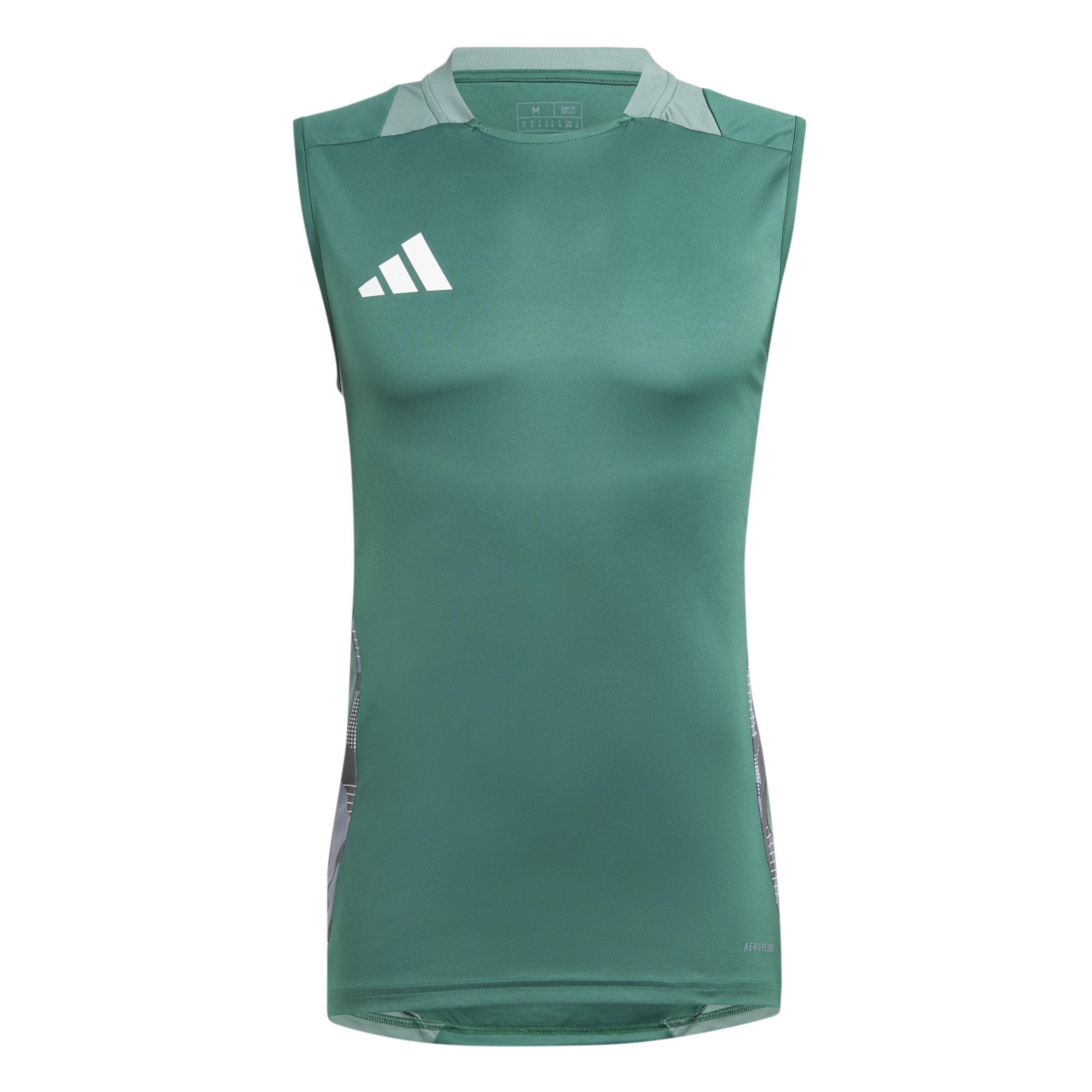 Tiro 24 Competition Training Sleeveless Jersey, Green, A901_ONE, medium