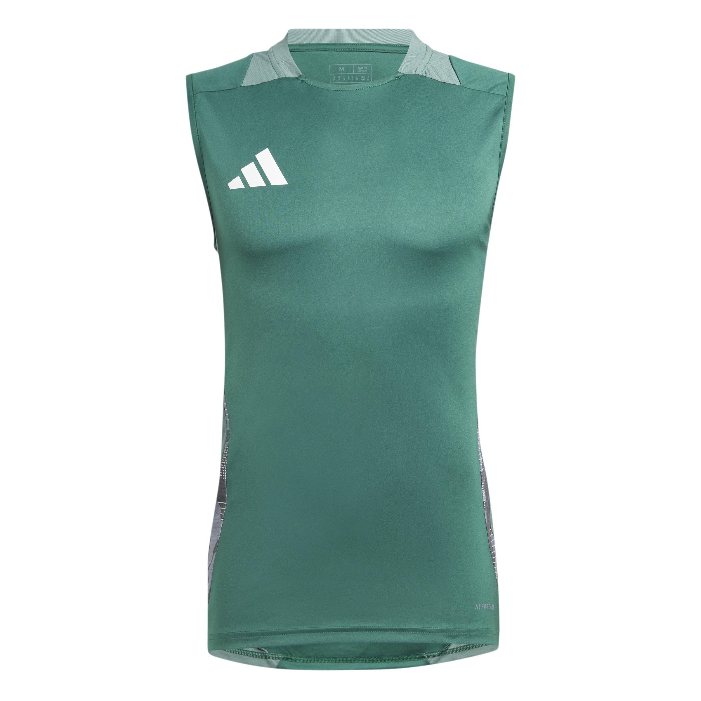 Tiro 24 Competition Training Sleeveless Jersey, Green, A901_ONE, large image number 2
