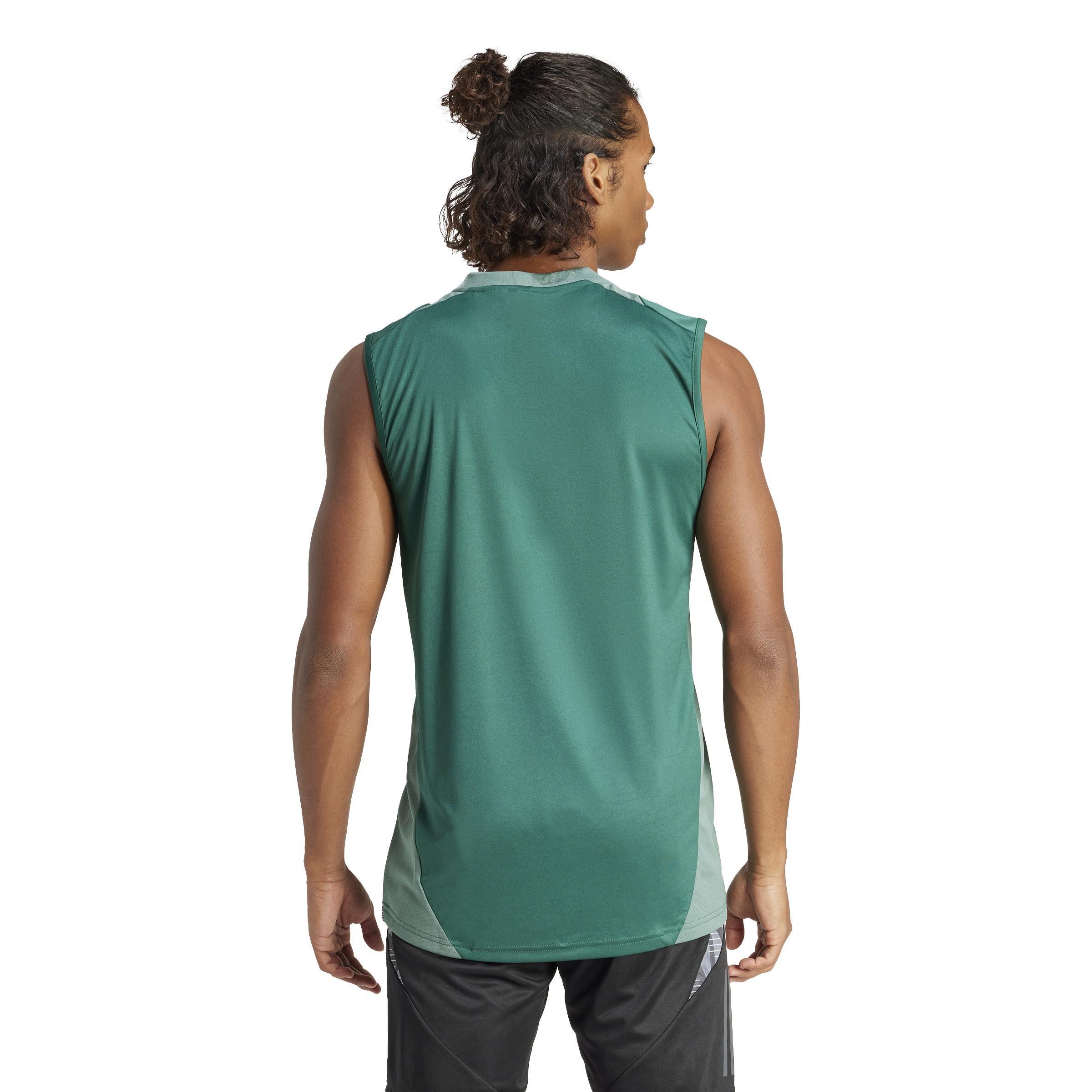 Tiro 24 Competition Training Sleeveless Jersey, Green, A901_ONE, large image number 3