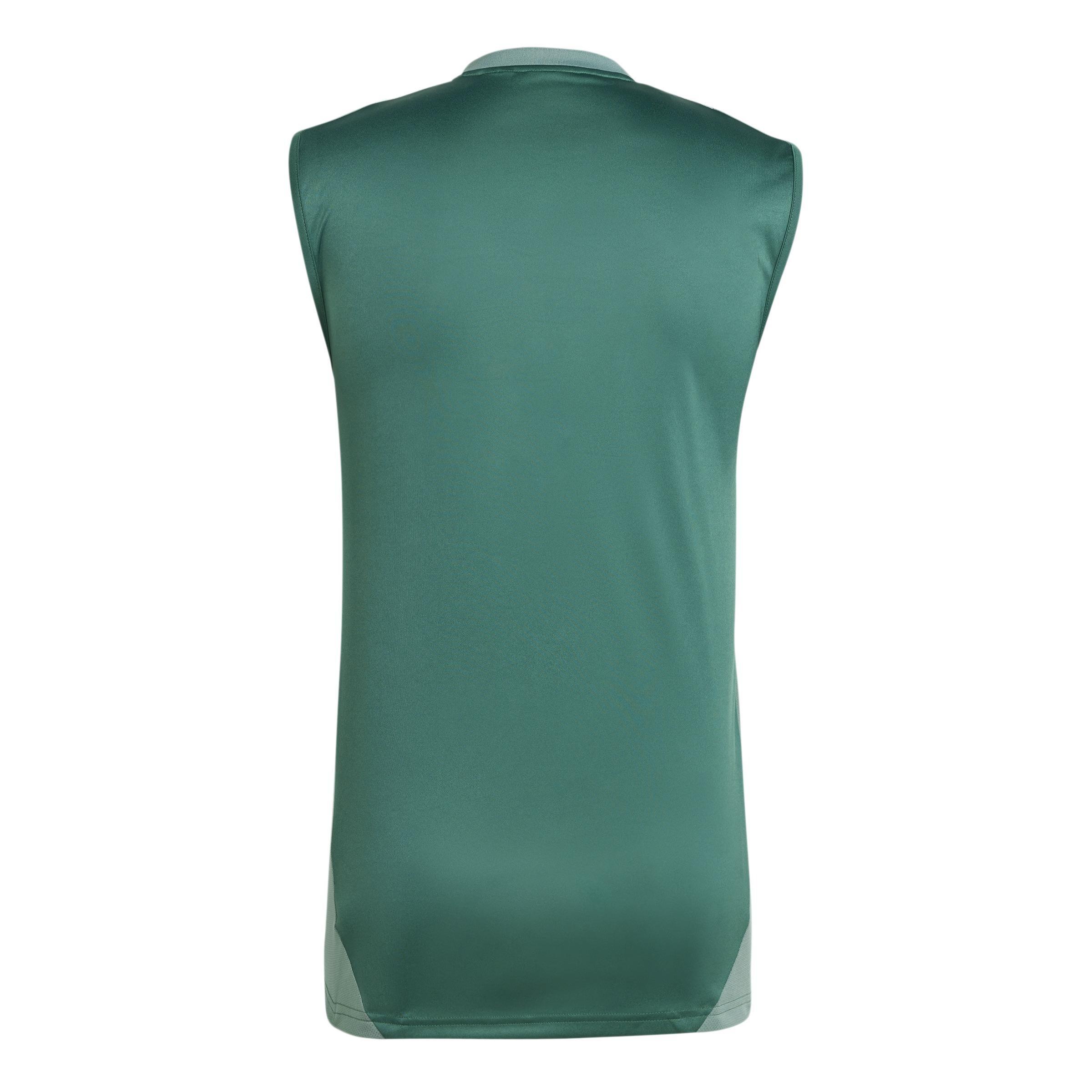 Tiro 24 Competition Training Sleeveless Jersey, Green, A901_ONE, large image number 4