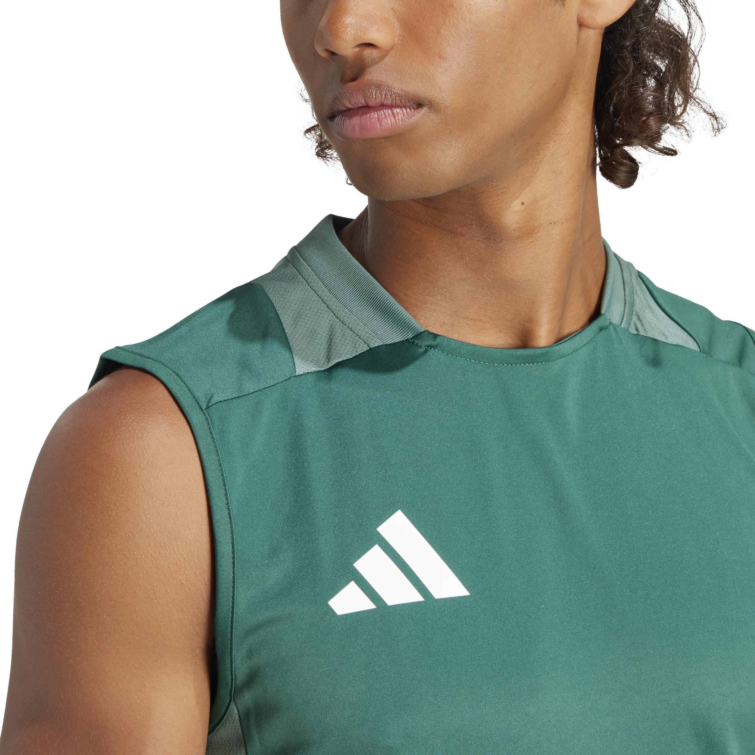 Tiro 24 Competition Training Sleeveless Jersey, Green, A901_ONE, large image number 5