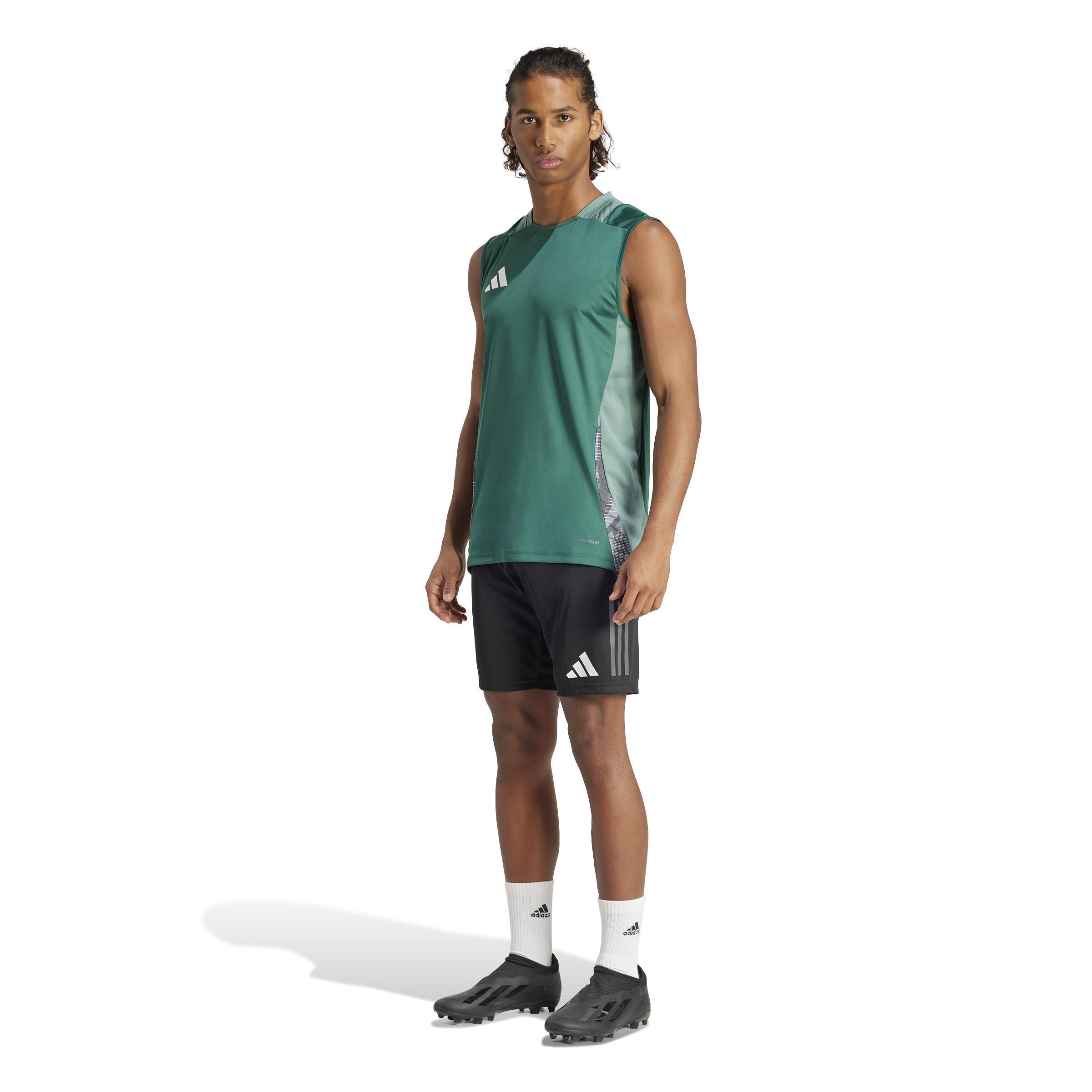 Tiro 24 Competition Training Sleeveless Jersey, Green, A901_ONE, large image number 8