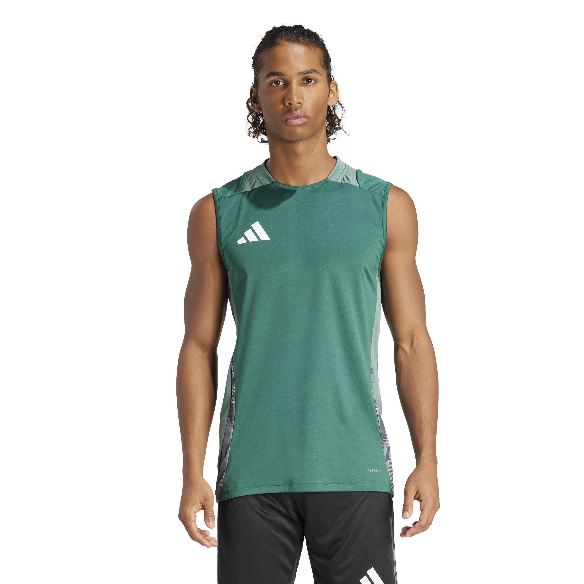 Tiro 24 Competition Training Sleeveless Jersey, Green, A901_ONE, large image number 12