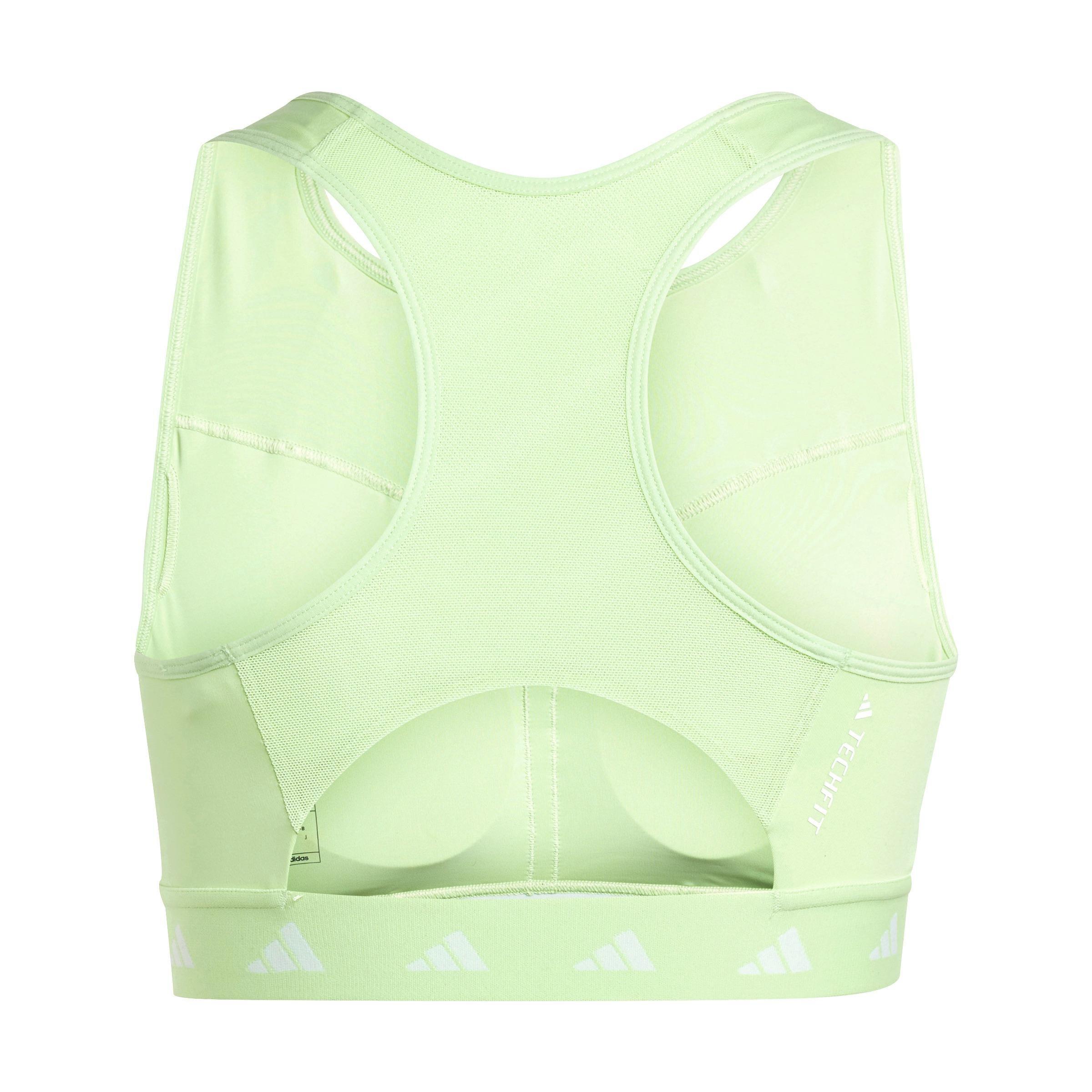 Powerimpact Training High-Neck Zip Bra, Green, , large image number 3