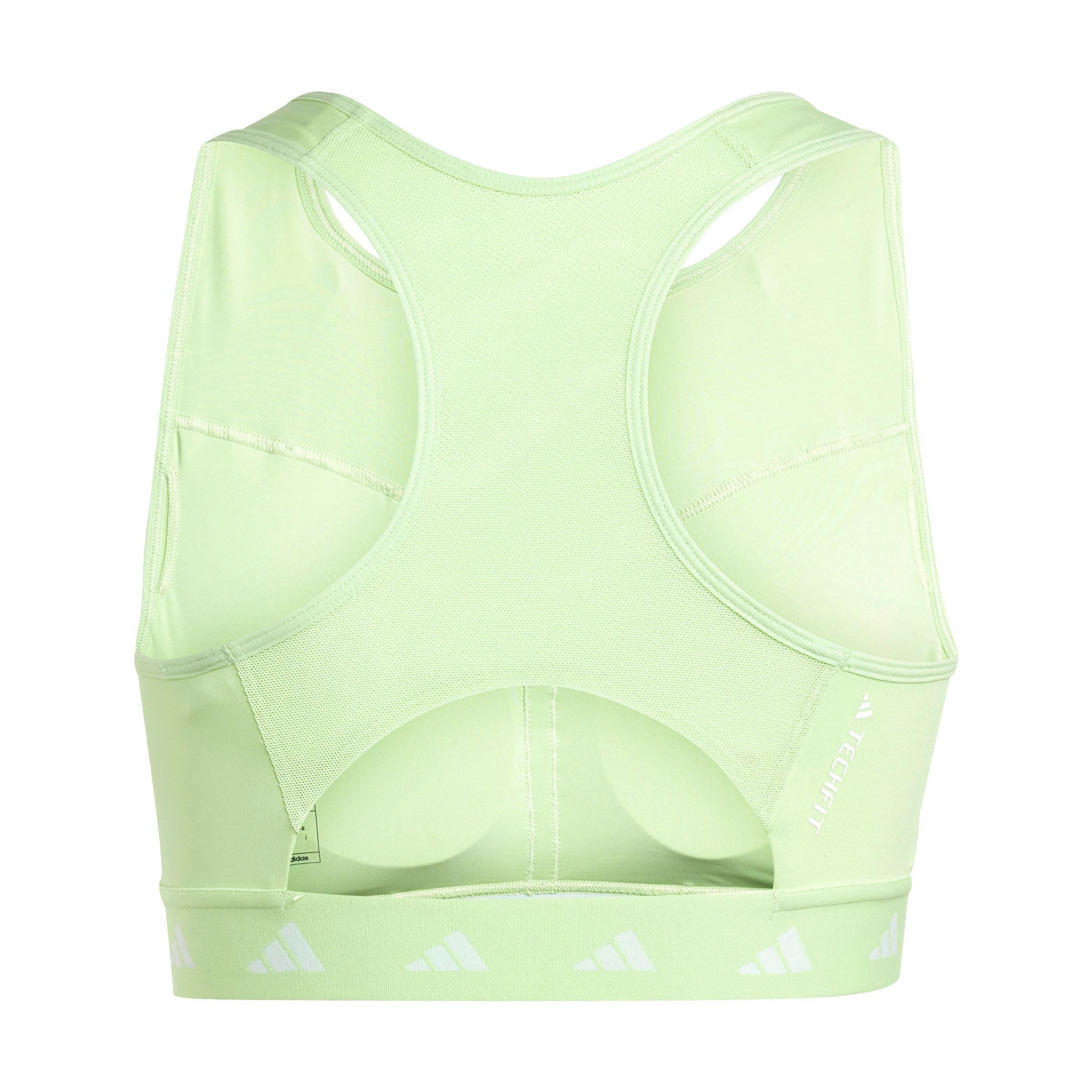 Powerimpact Training High-Neck Zip Bra, Green, A901_ONE, large image number 3