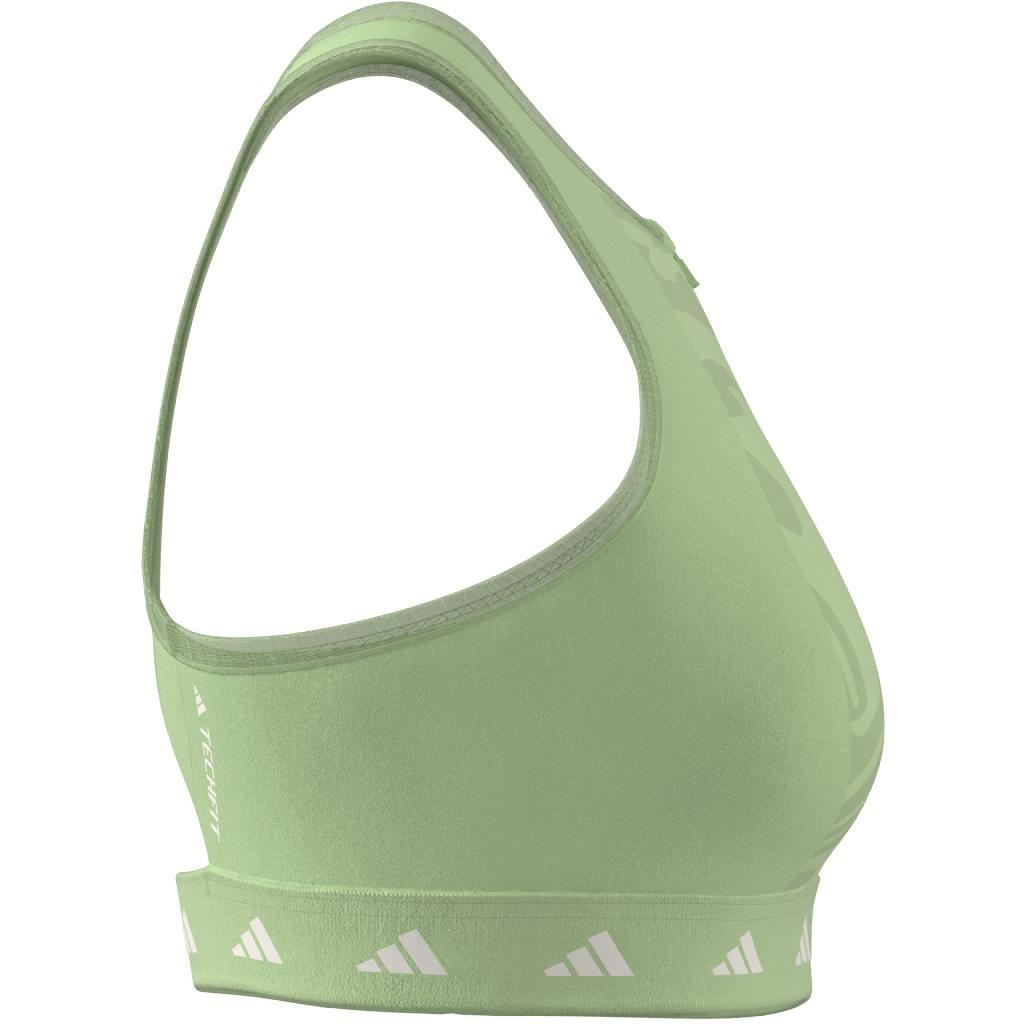 Powerimpact Training High-Neck Zip Bra, Green, A901_ONE, large image number 10