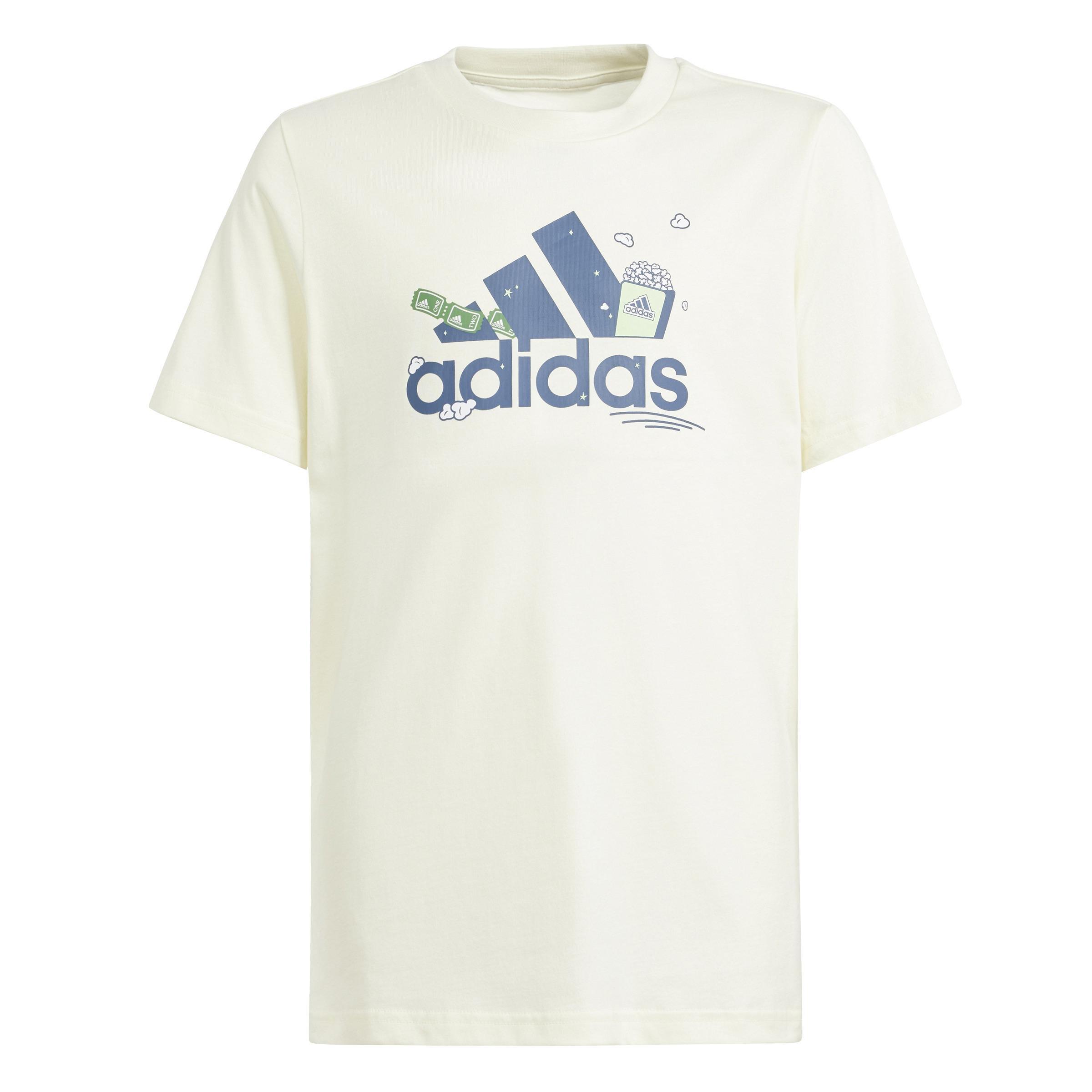 Unisex Kids Brand Love Graphic T-Shirt, Beige, A901_ONE, large image number 0