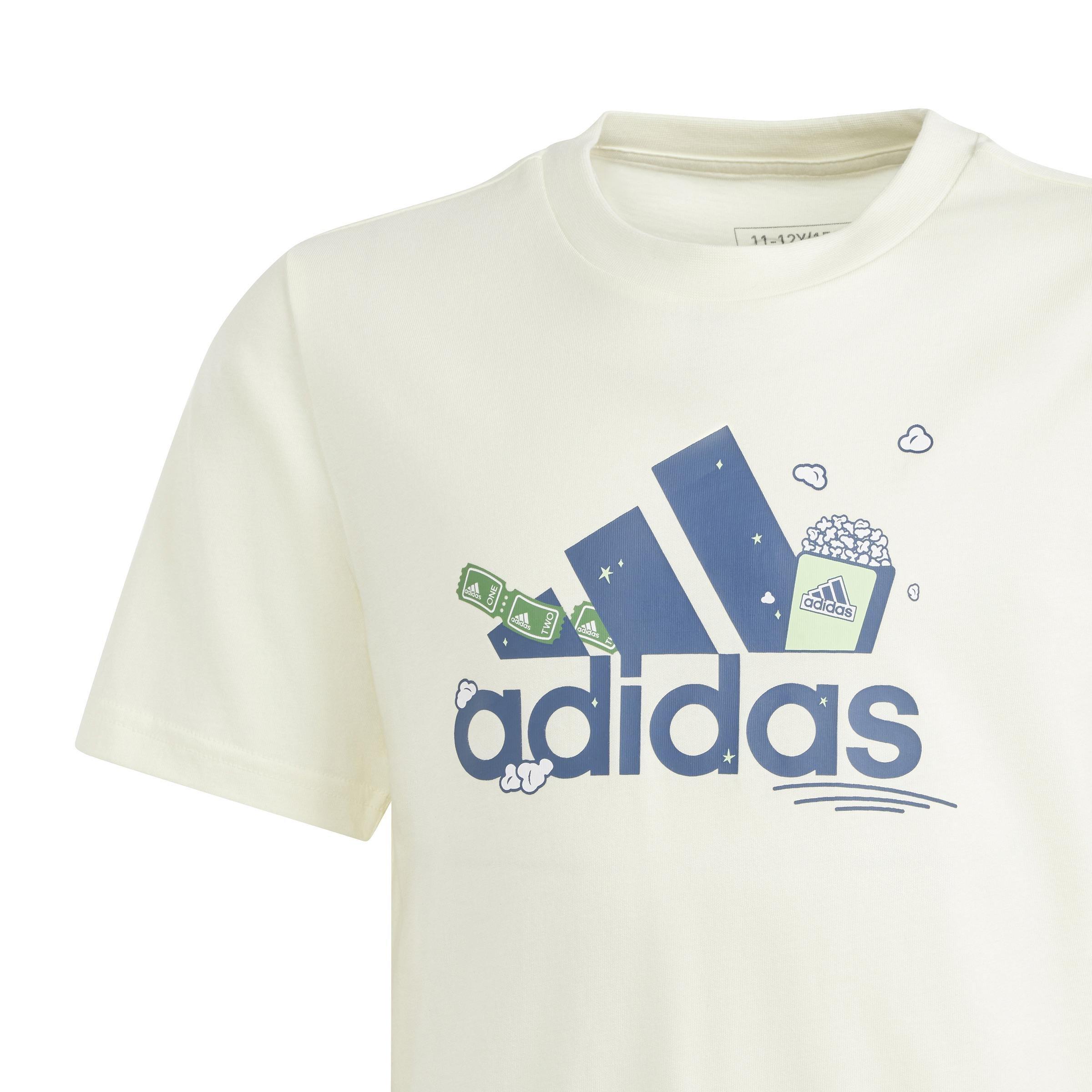 Unisex Kids Brand Love Graphic T-Shirt, Beige, A901_ONE, large image number 4