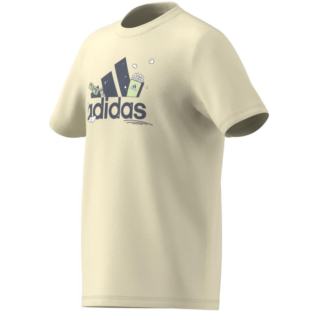 Unisex Kids Brand Love Graphic T-Shirt, Beige, A901_ONE, large image number 6