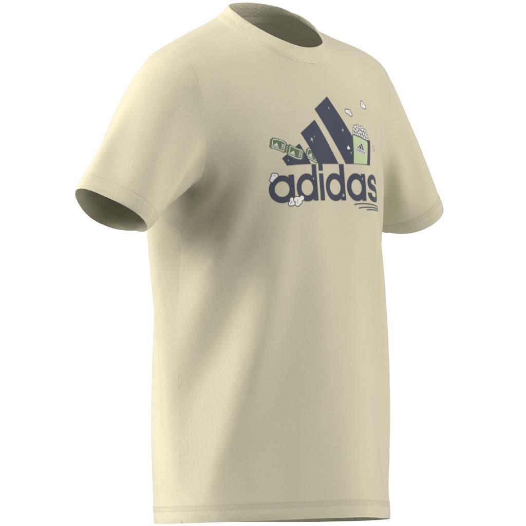 Unisex Kids Brand Love Graphic T-Shirt, Beige, A901_ONE, large image number 7