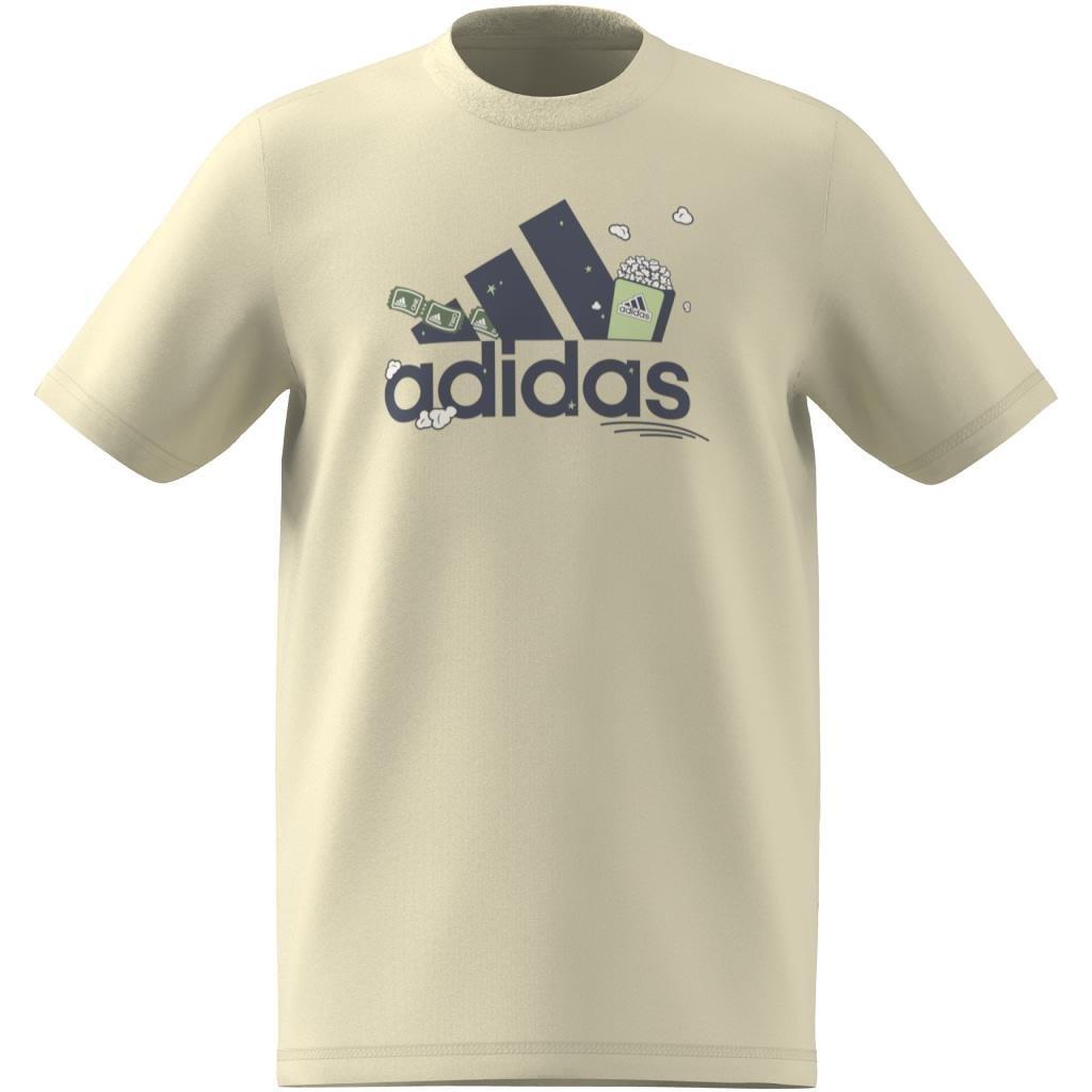 Unisex Kids Brand Love Graphic T-Shirt, Beige, A901_ONE, large image number 9