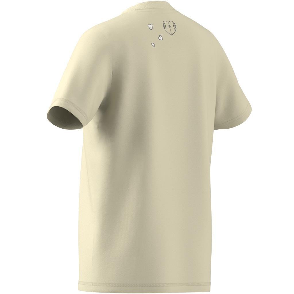 Unisex Kids Brand Love Graphic T-Shirt, Beige, A901_ONE, large image number 10