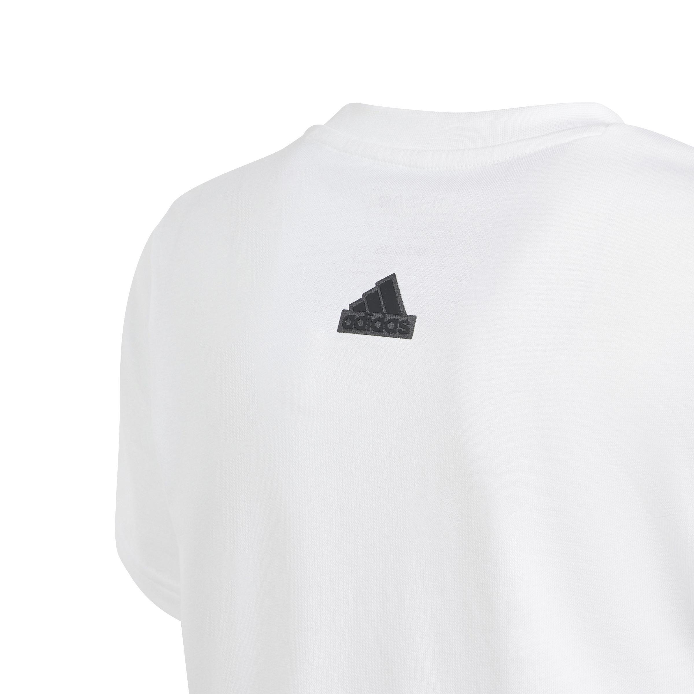 Unisex Kids Future Icons Graphic T-Shirt, White, , large image number 3