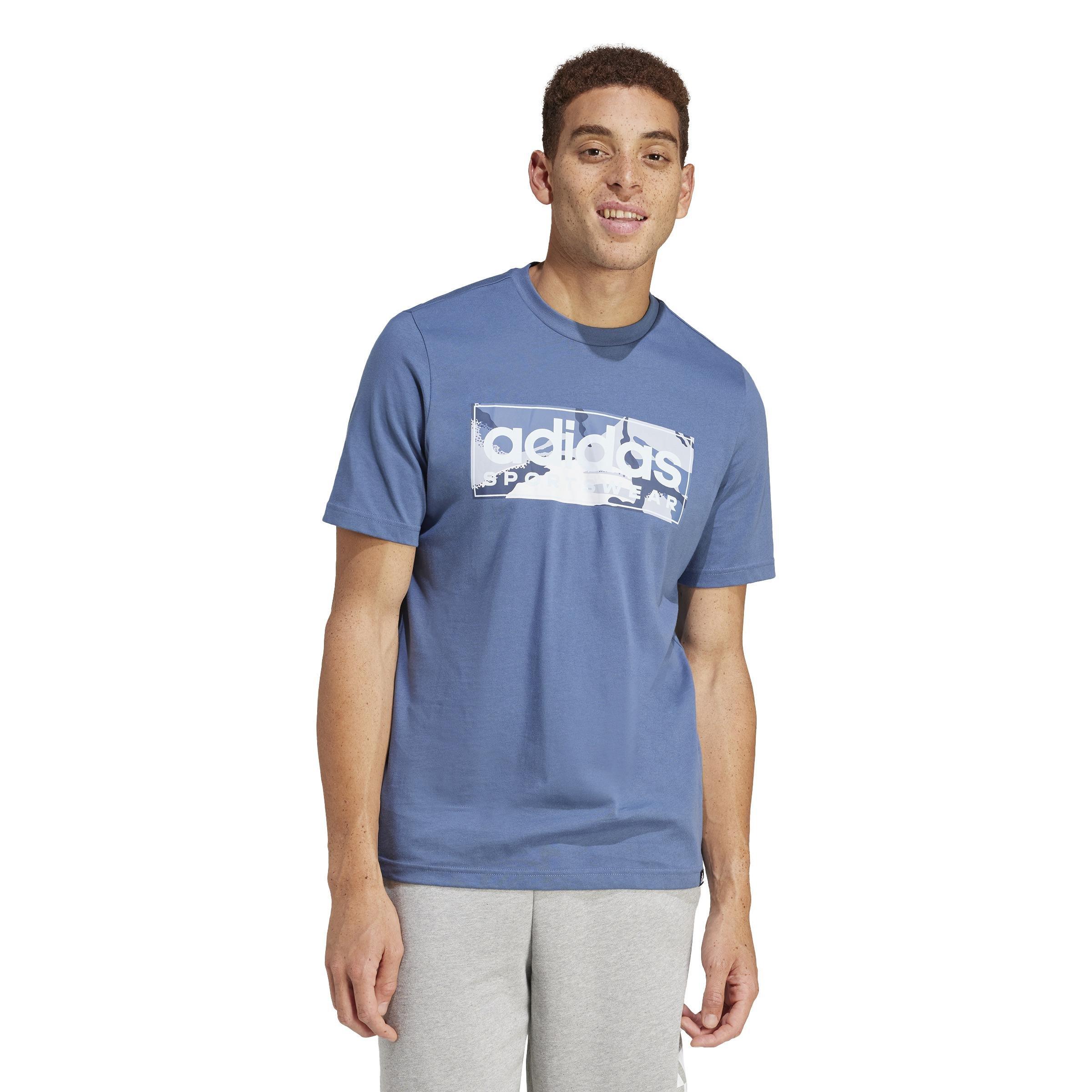 Camo Linear Graphic T-Shirt, Blue, , large image number 8