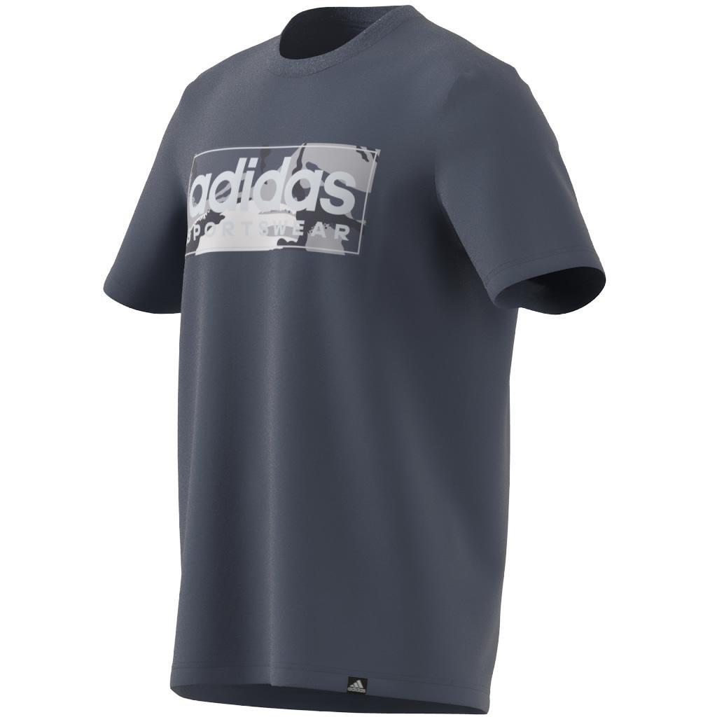 Camo Linear Graphic T-Shirt, Blue, , large image number 11