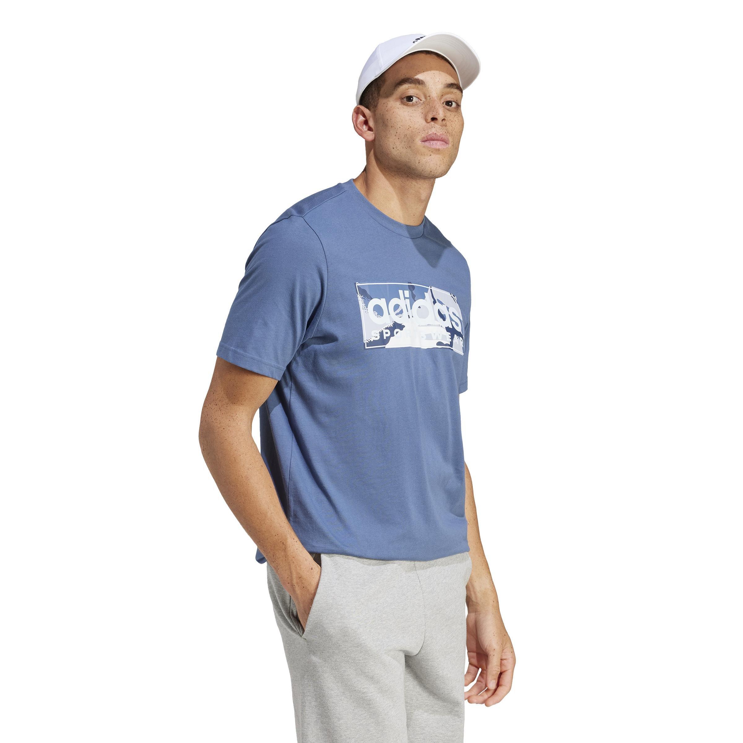 Camo Linear Graphic T-Shirt, Blue, , large image number 13