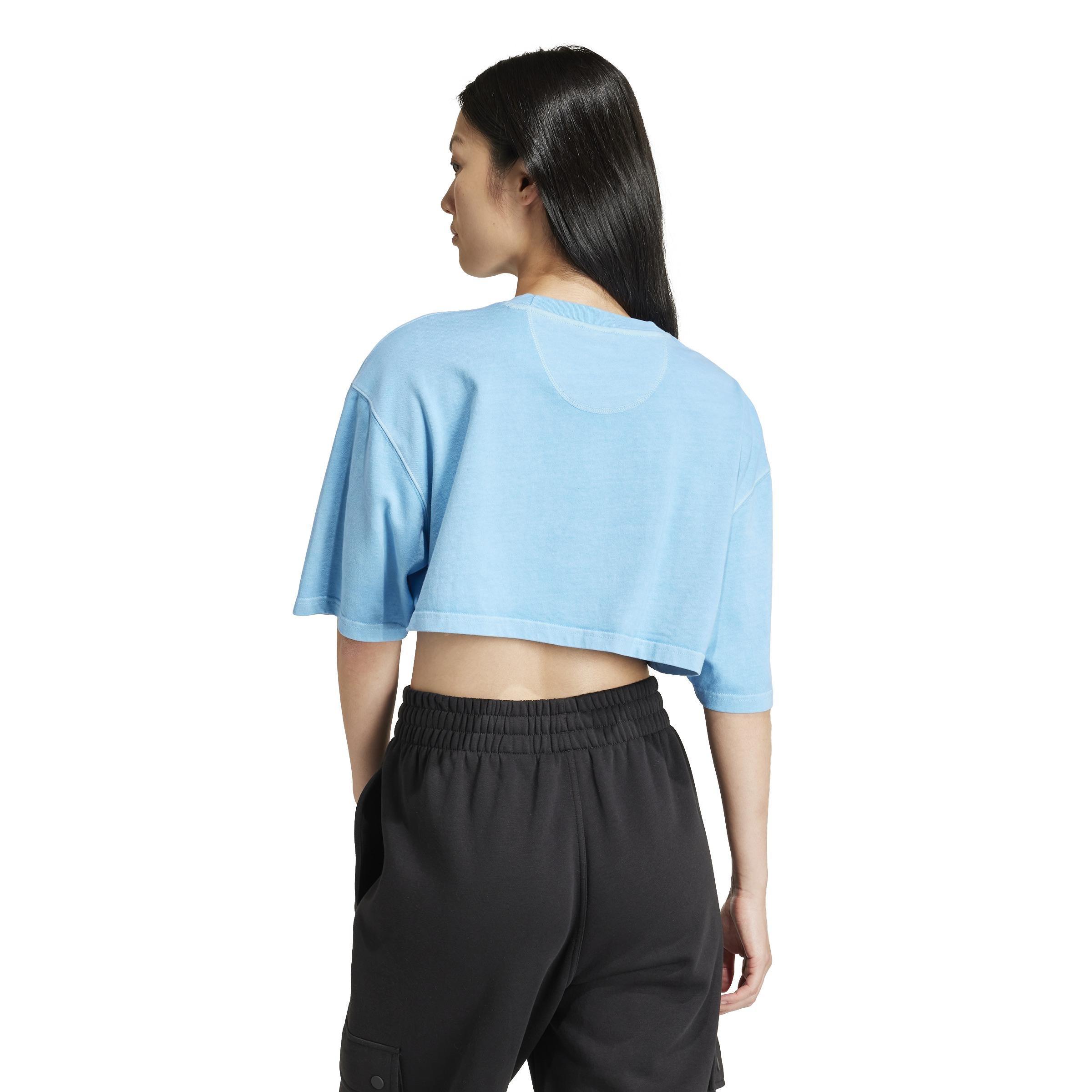 Essentials+ Crop Top, Blue, A901_ONE, large image number 3