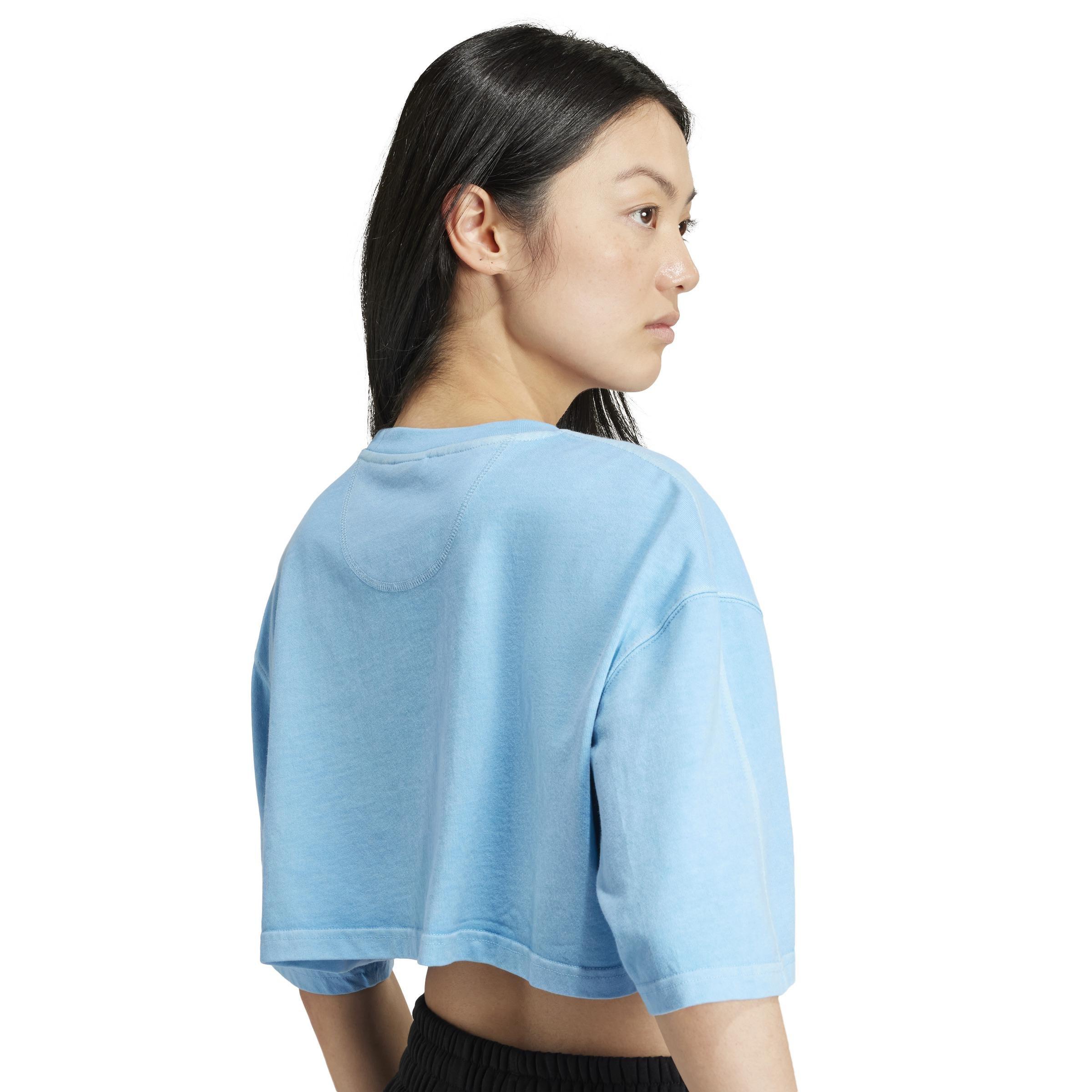 Essentials+ Crop Top, Blue, A901_ONE, large image number 4