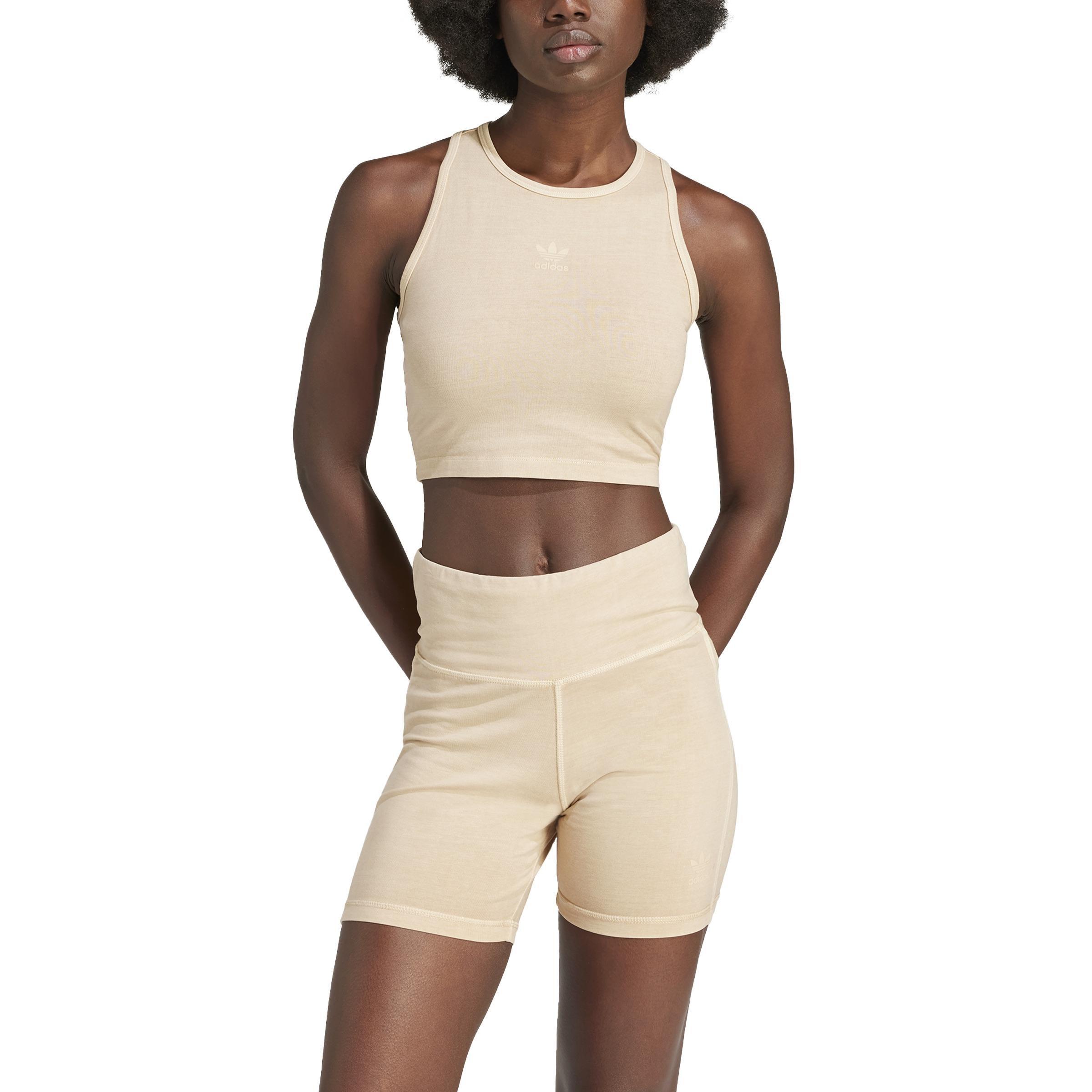 Essentials+ Crop Tank Top, Beige, A901_ONE, large image number 1