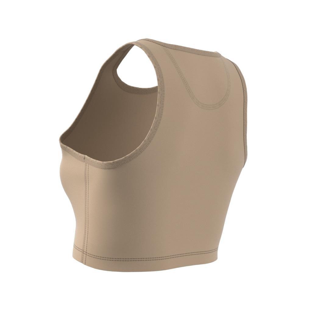 Essentials+ Crop Tank Top, Beige, A901_ONE, large image number 6