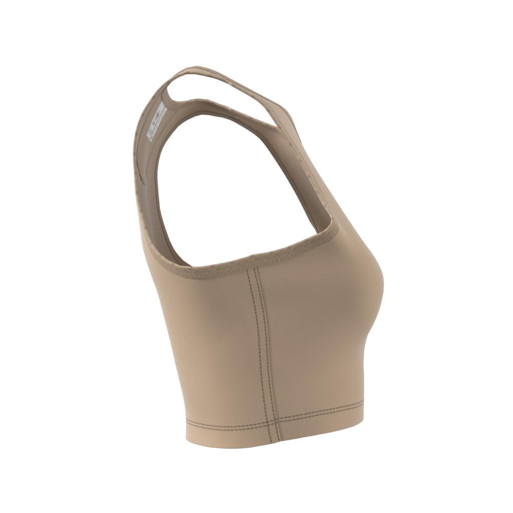 Essentials+ Crop Tank Top, Beige, A901_ONE, large image number 7