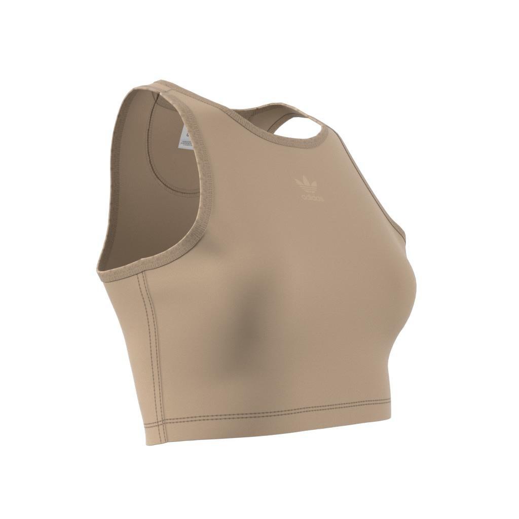 Essentials+ Crop Tank Top, Beige, A901_ONE, large image number 8