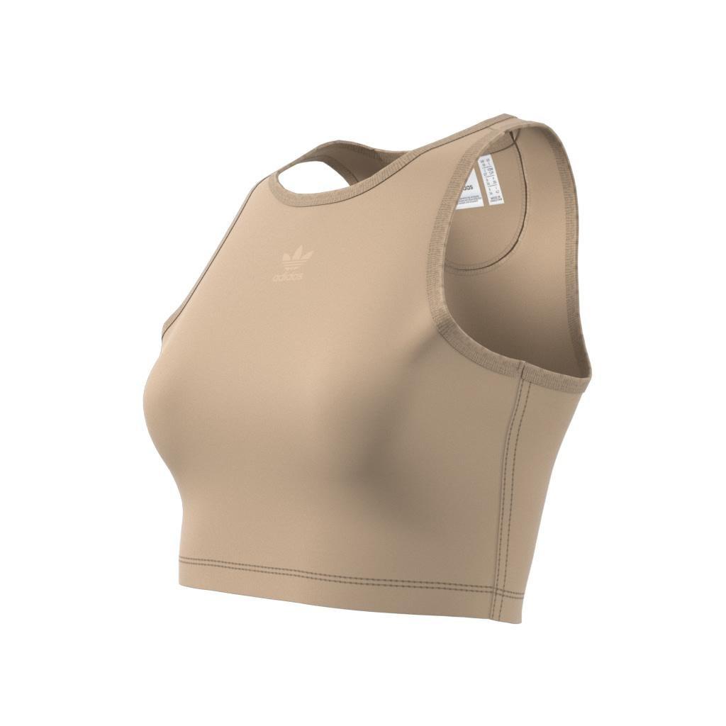 Essentials+ Crop Tank Top, Beige, A901_ONE, large image number 10