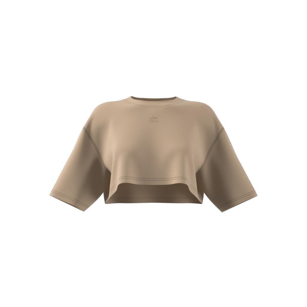 Essentials+ Cropped T-Shirt, Beige, A901_ONE, large image number 8