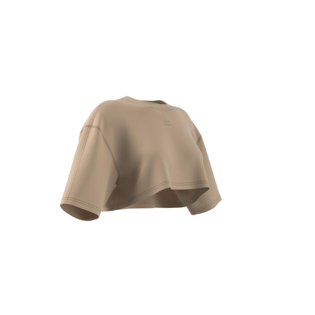 Essentials+ Cropped T-Shirt, Beige, A901_ONE, large image number 9
