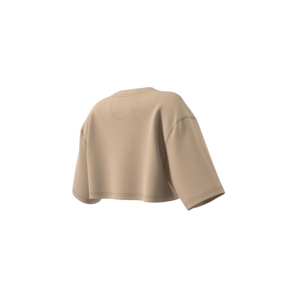 Essentials+ Cropped T-Shirt, Beige, A901_ONE, large image number 12