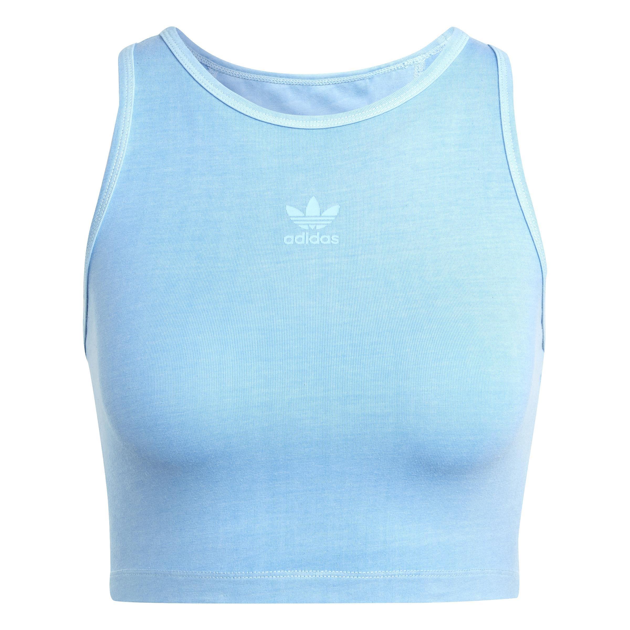 Essentials+ Crop Tank Top, Blue, A901_ONE, large image number 2