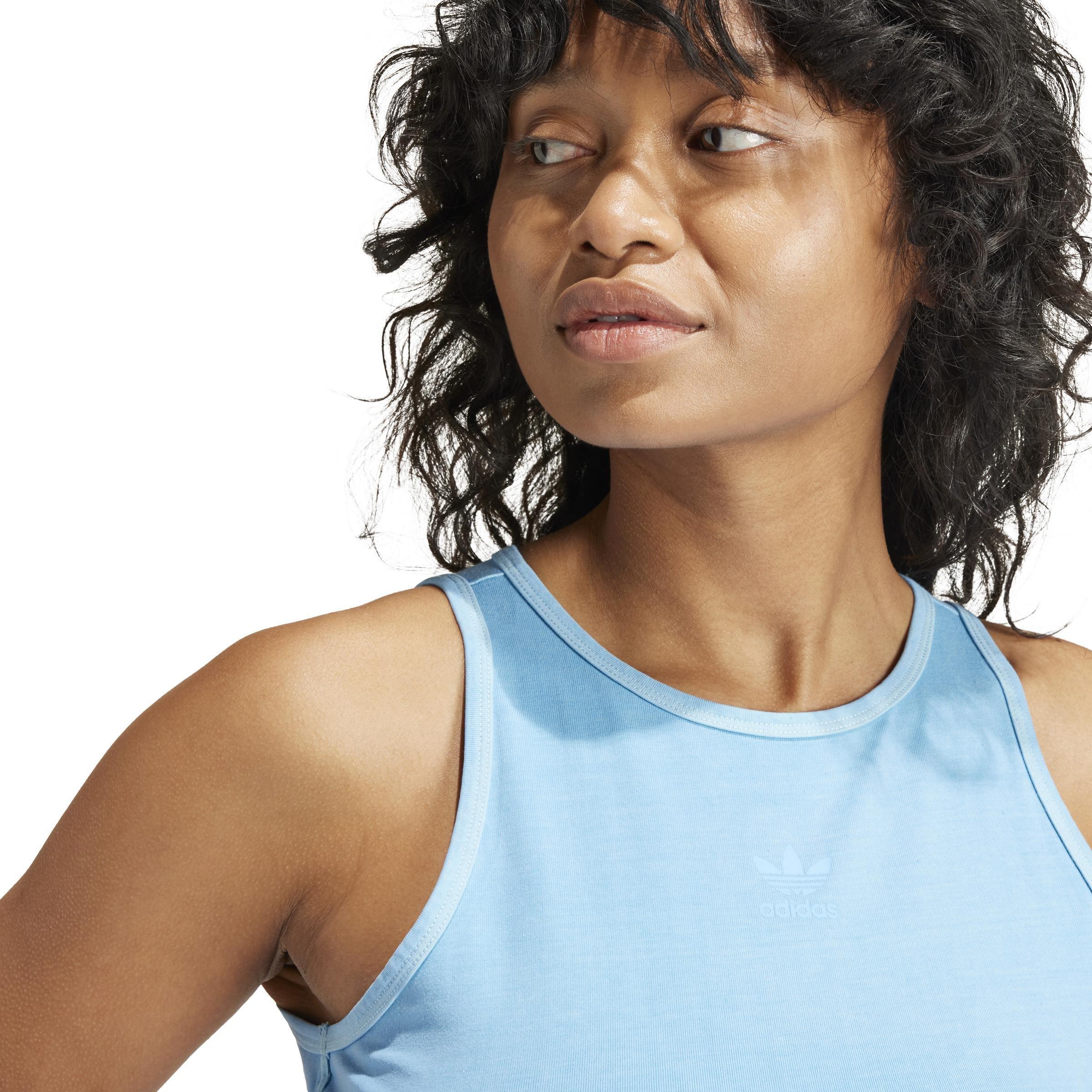 Essentials+ Crop Tank Top, Blue, A901_ONE, large image number 5