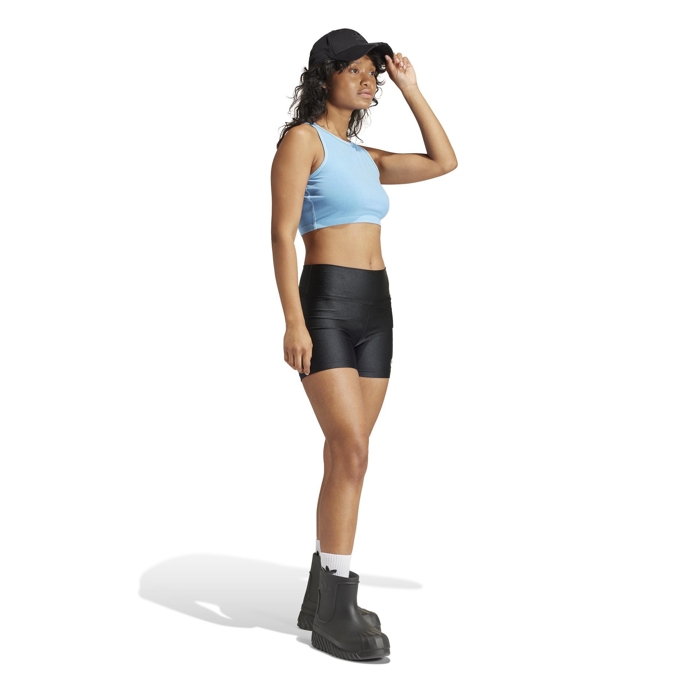 Essentials+ Crop Tank Top, Blue, A901_ONE, large image number 7