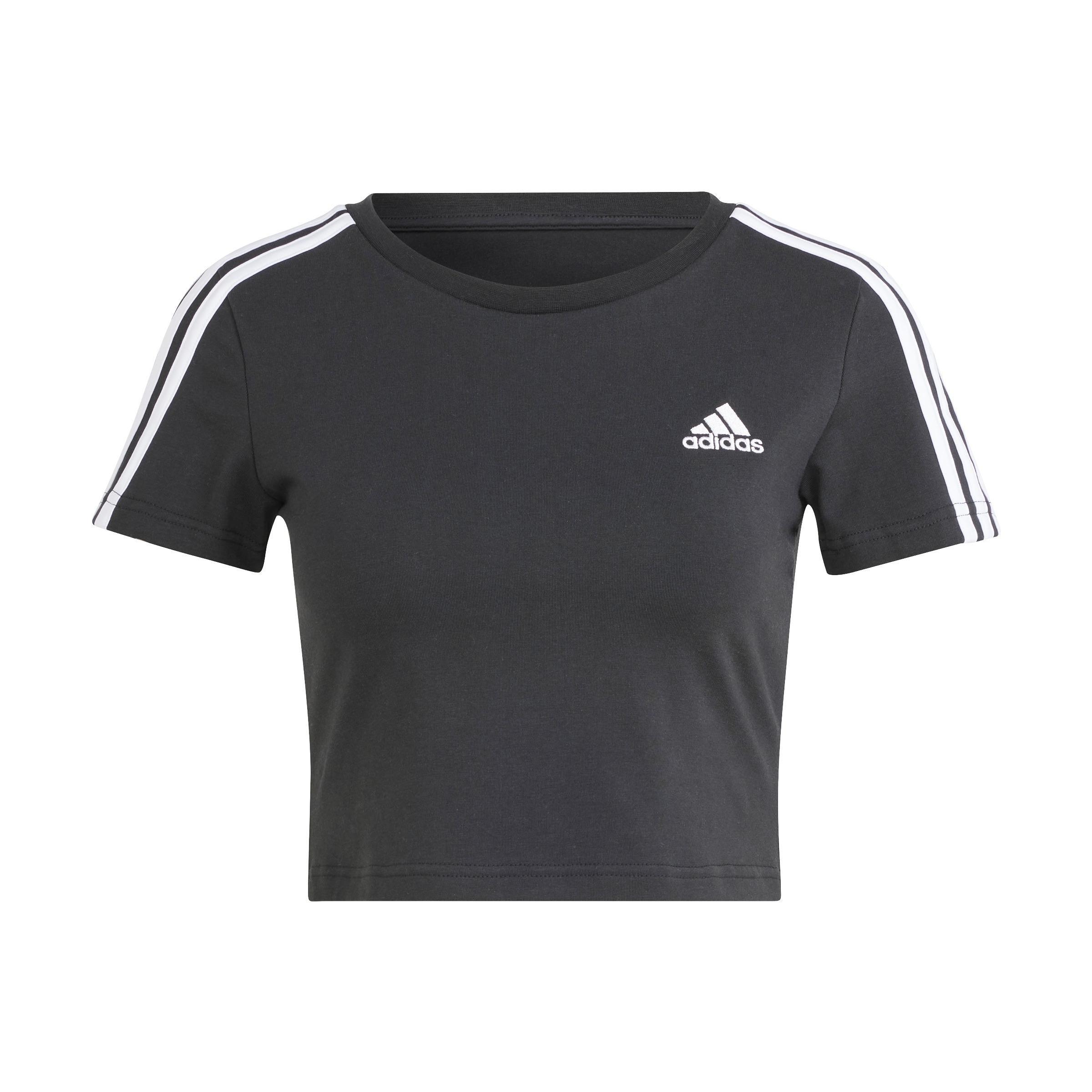Essentials 3-Stripes T-Shirt, Black, A901_ONE, large image number 0