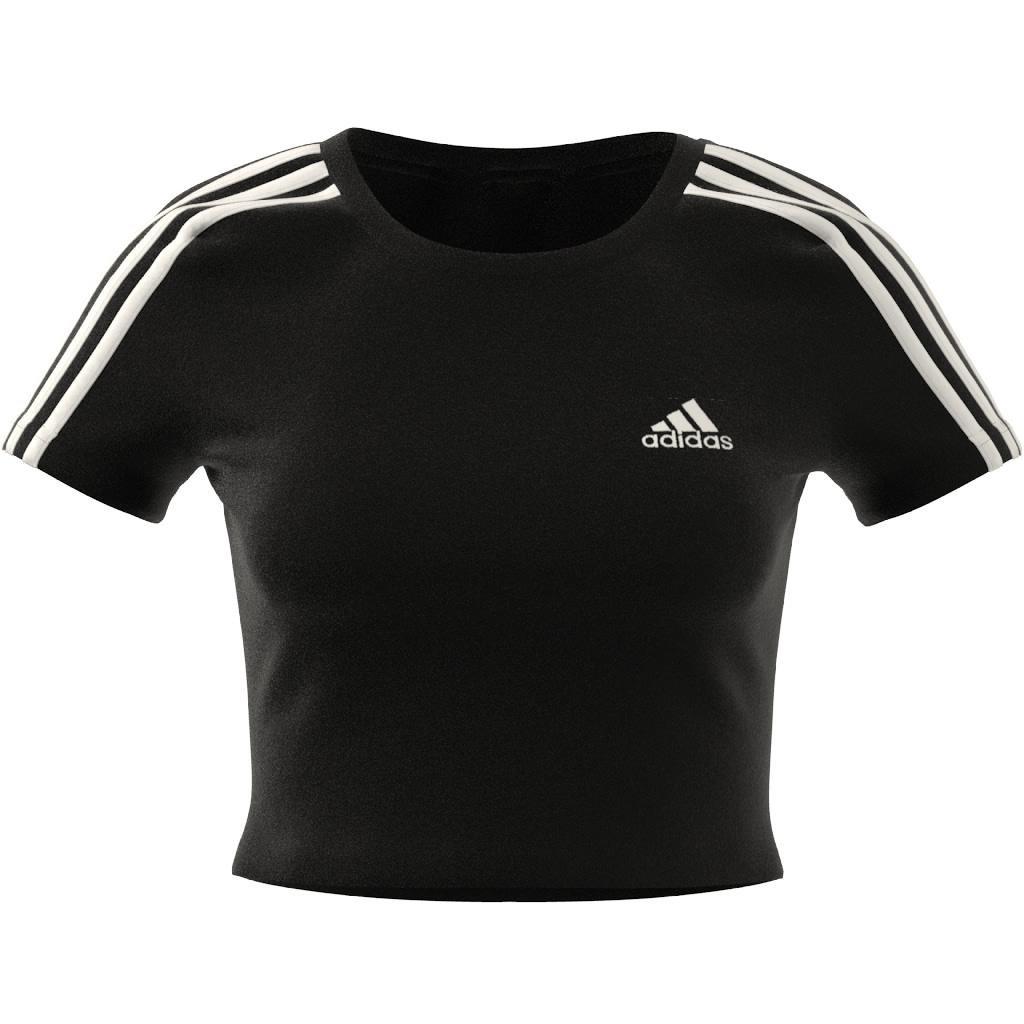 Essentials 3-Stripes T-Shirt, Black, A901_ONE, large image number 10