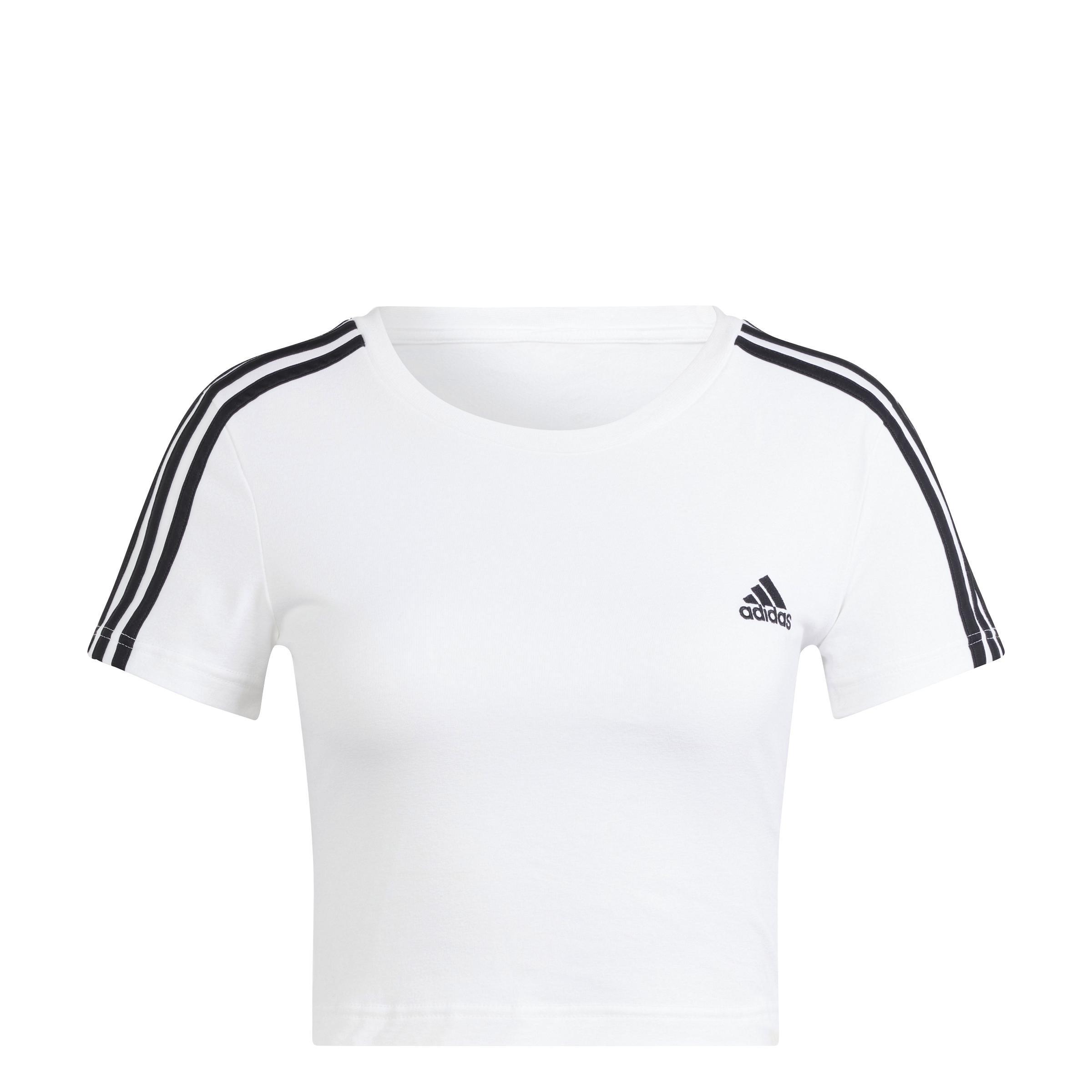 Essentials 3-Stripes T-Shirt, White, A901_ONE, large image number 1