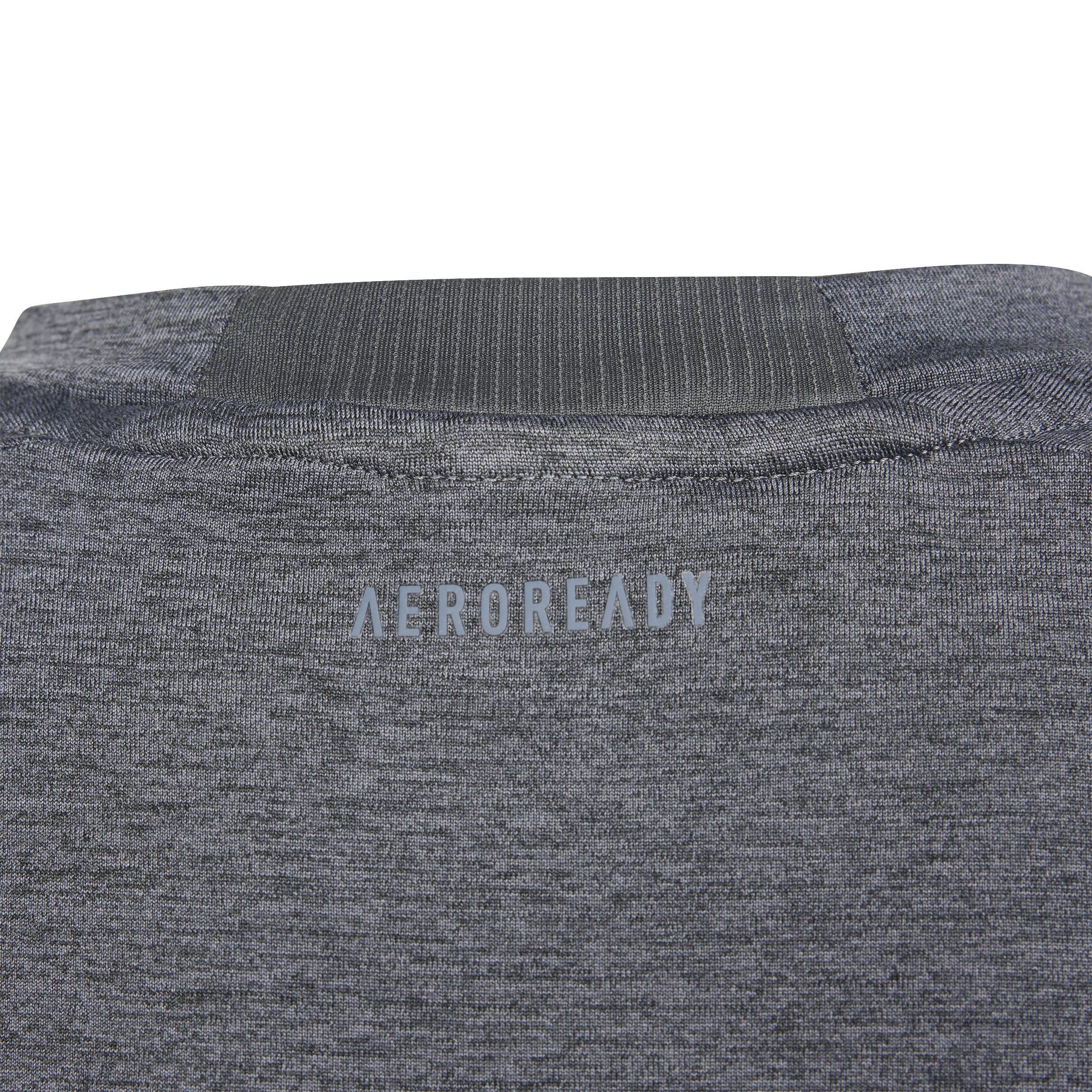 Kids Training Aeroready Heather T-Shirt, Black, A901_ONE, large image number 5