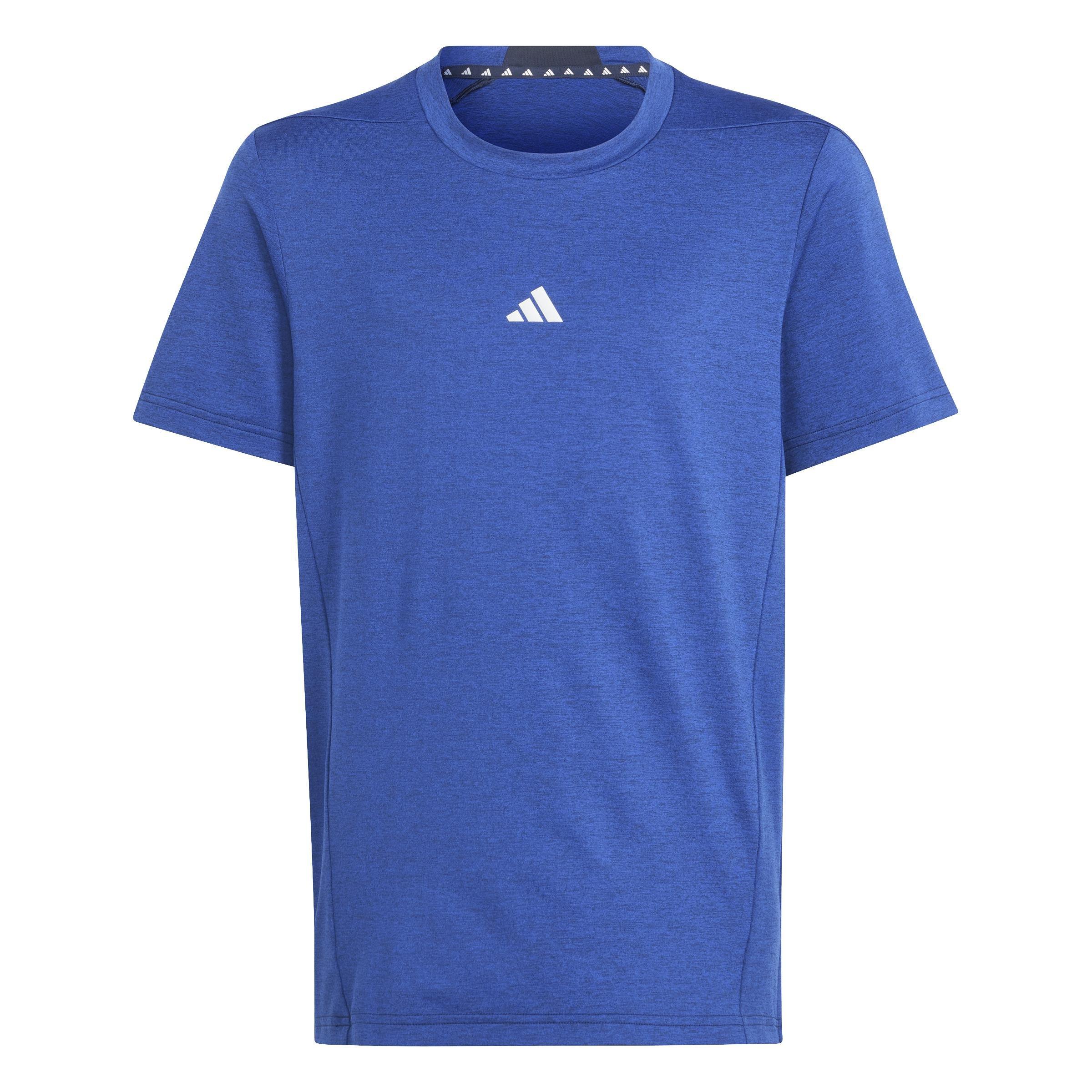 Kids Training Aeroready Heather T-Shirt, Blue, , large image number 0