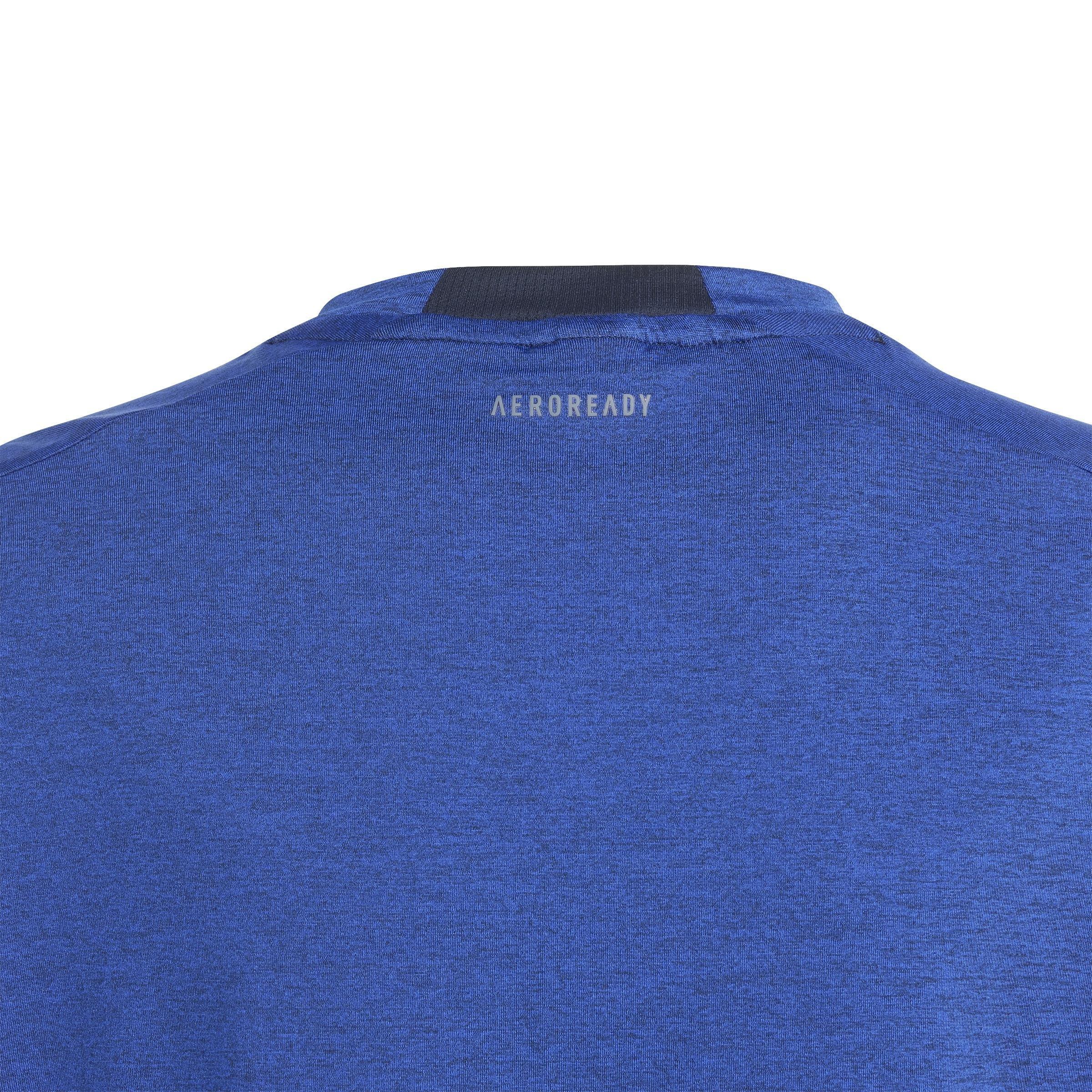 Kids Training Aeroready Heather T-Shirt, Blue, , large image number 3
