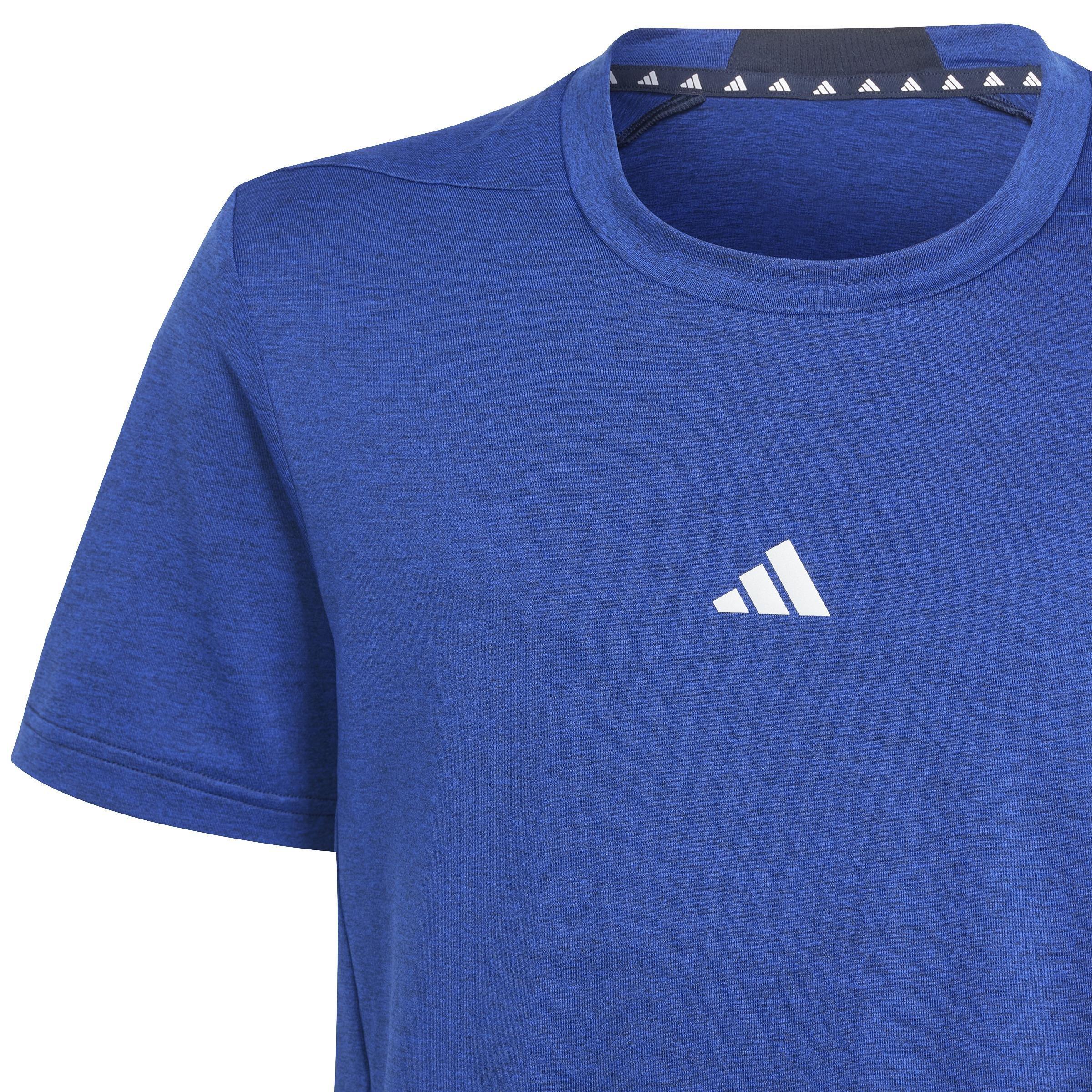Kids Training Aeroready Heather T-Shirt, Blue, , large image number 5